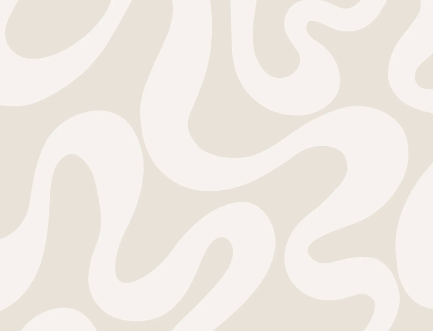 Neutral Groovy Wiggly Lines Repeat Pattern Wallpaper