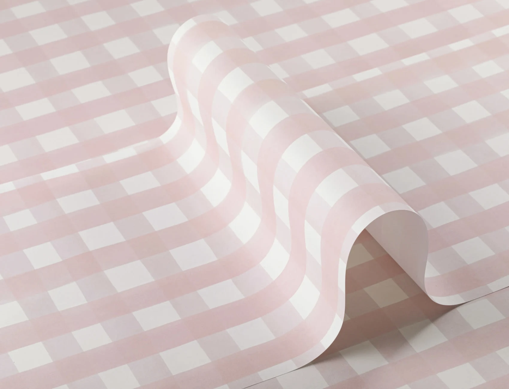 Pink Gingham Wallpaper