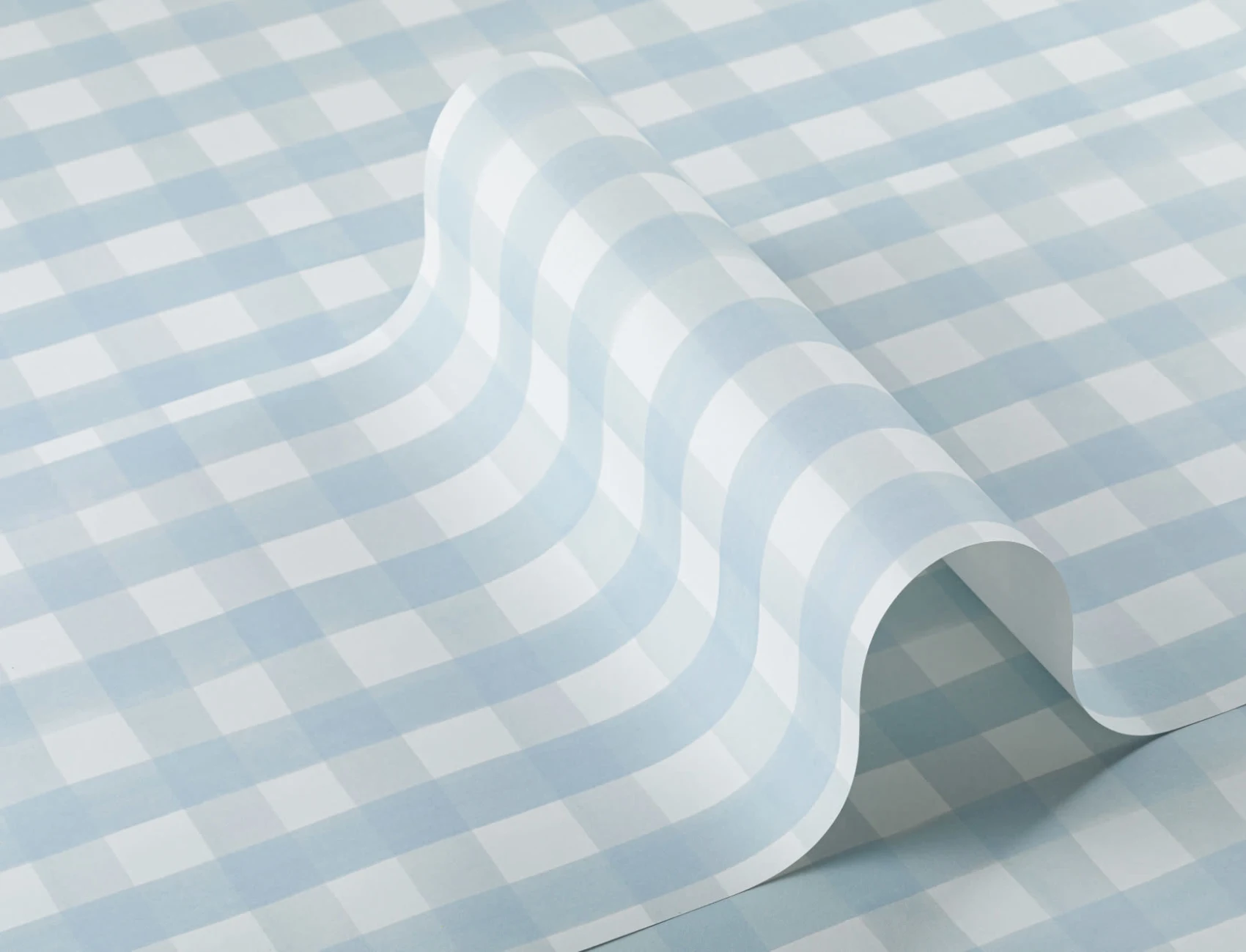 Blå Gingham Bakgrunn