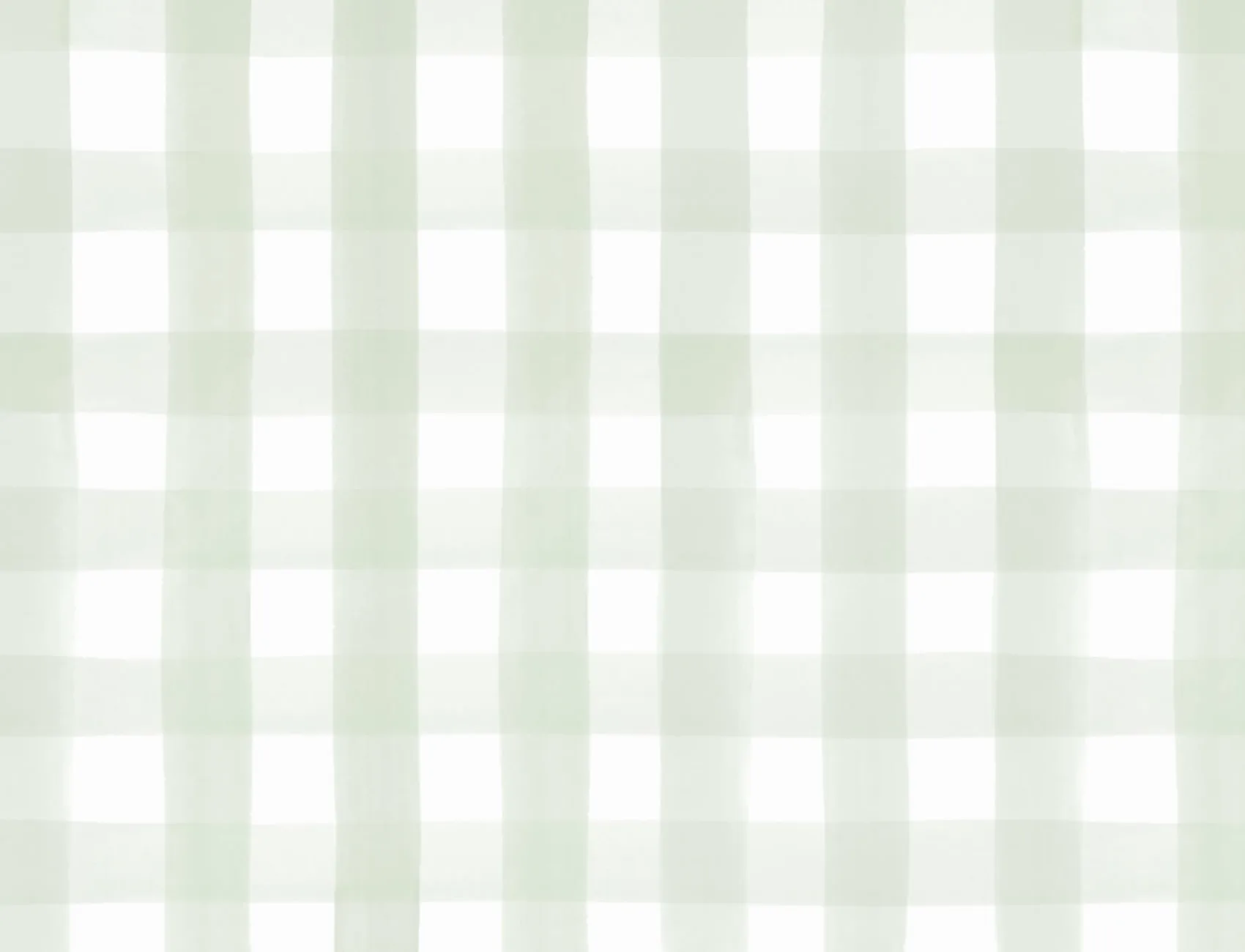 Papel Pintado Cuadros Vichy Blancos y Verdes
