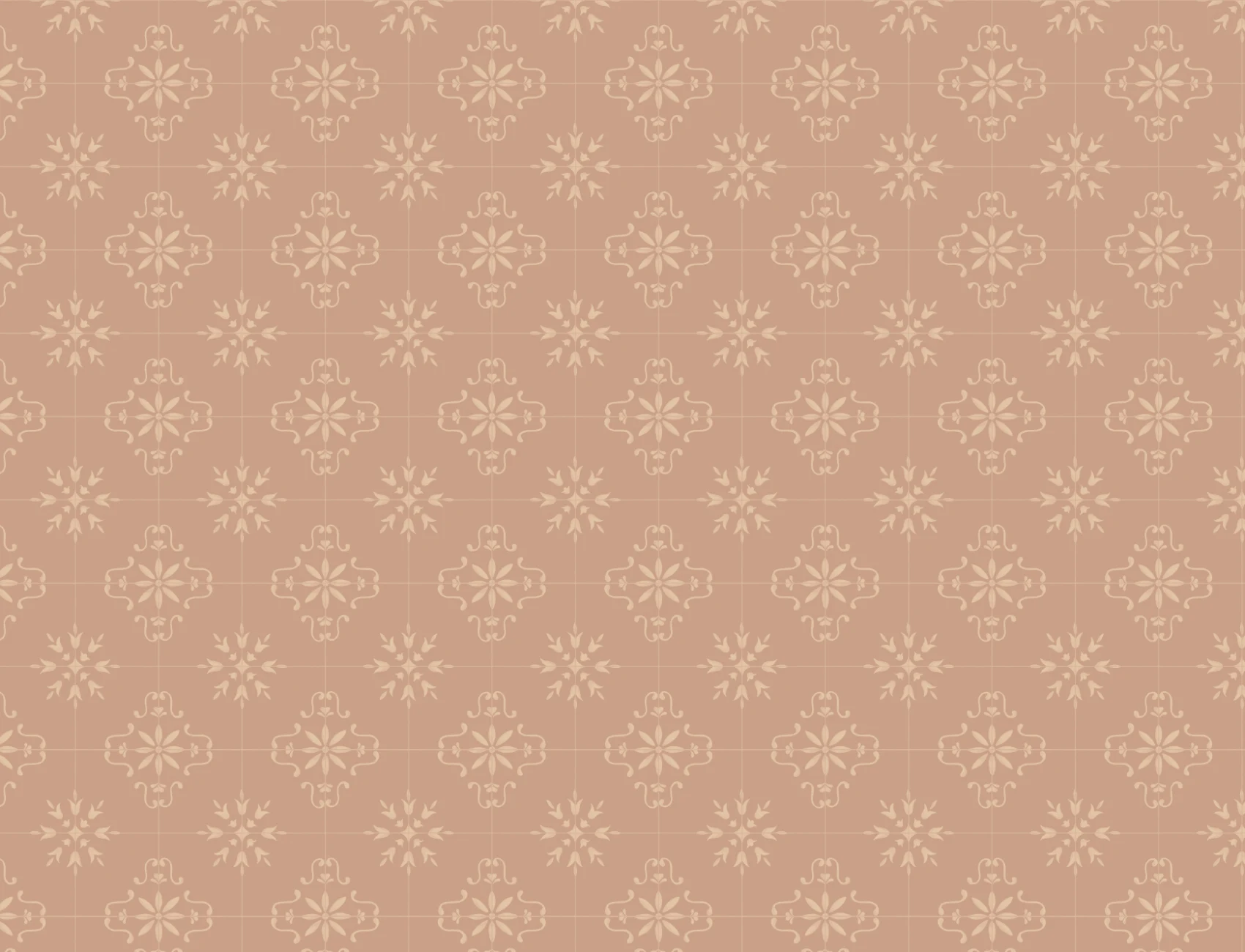Blush Azulejo Geometric Tile Pattern Wallpaper Mural