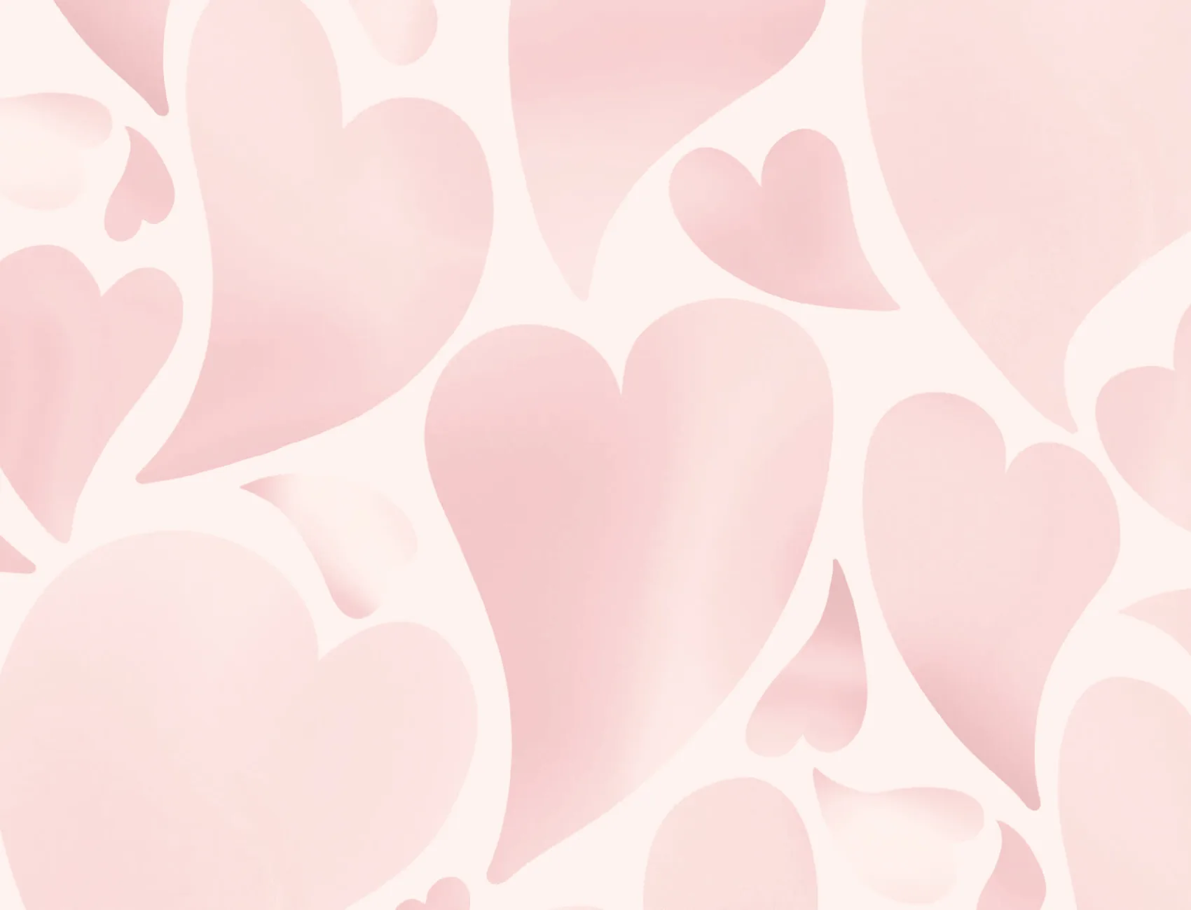 Pink Psychedelic Heart Print Wallpaper
