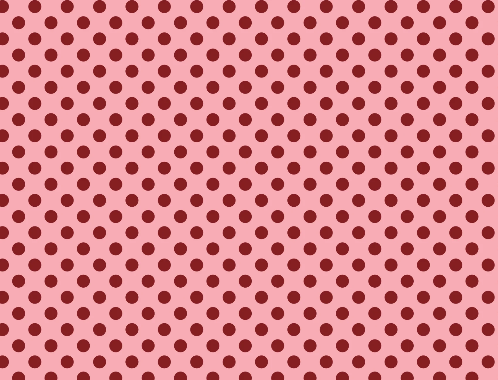 Pink And Red Polka Dot Pattern Wall Mural