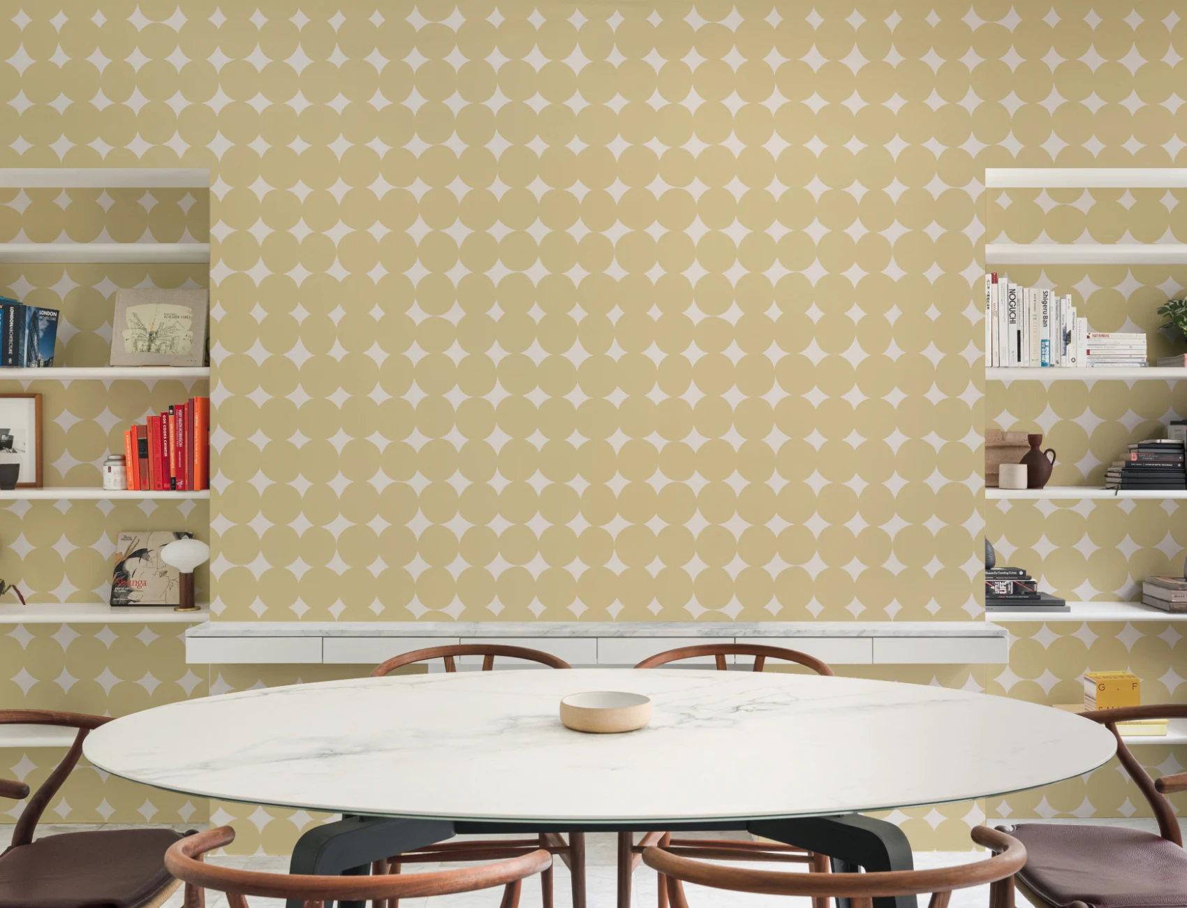Słoneczna geometryczna elegancja fototapeta do nowoczesnych wnętrz