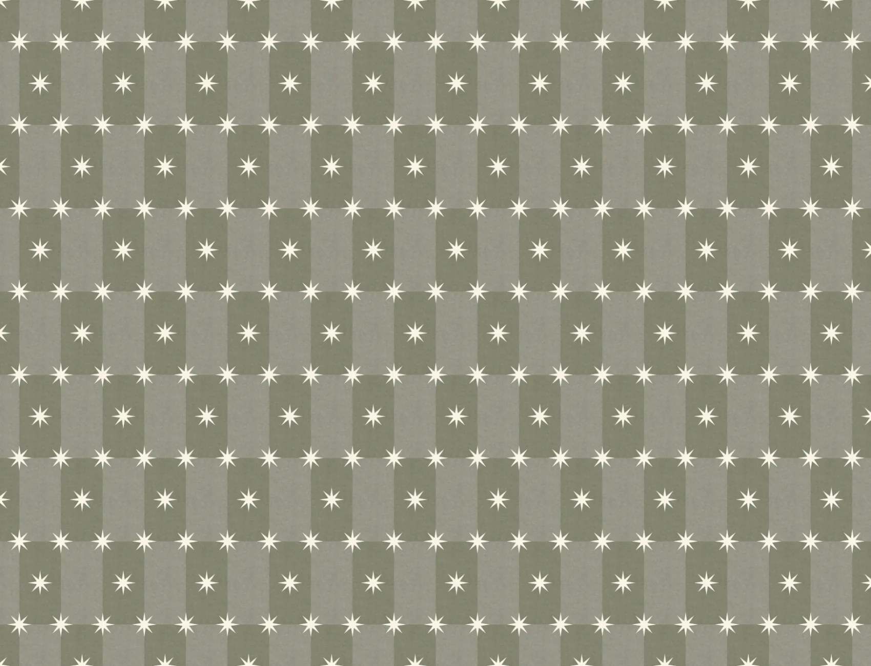 Sterling Green Geometric Star Pattern Contemporary Mural