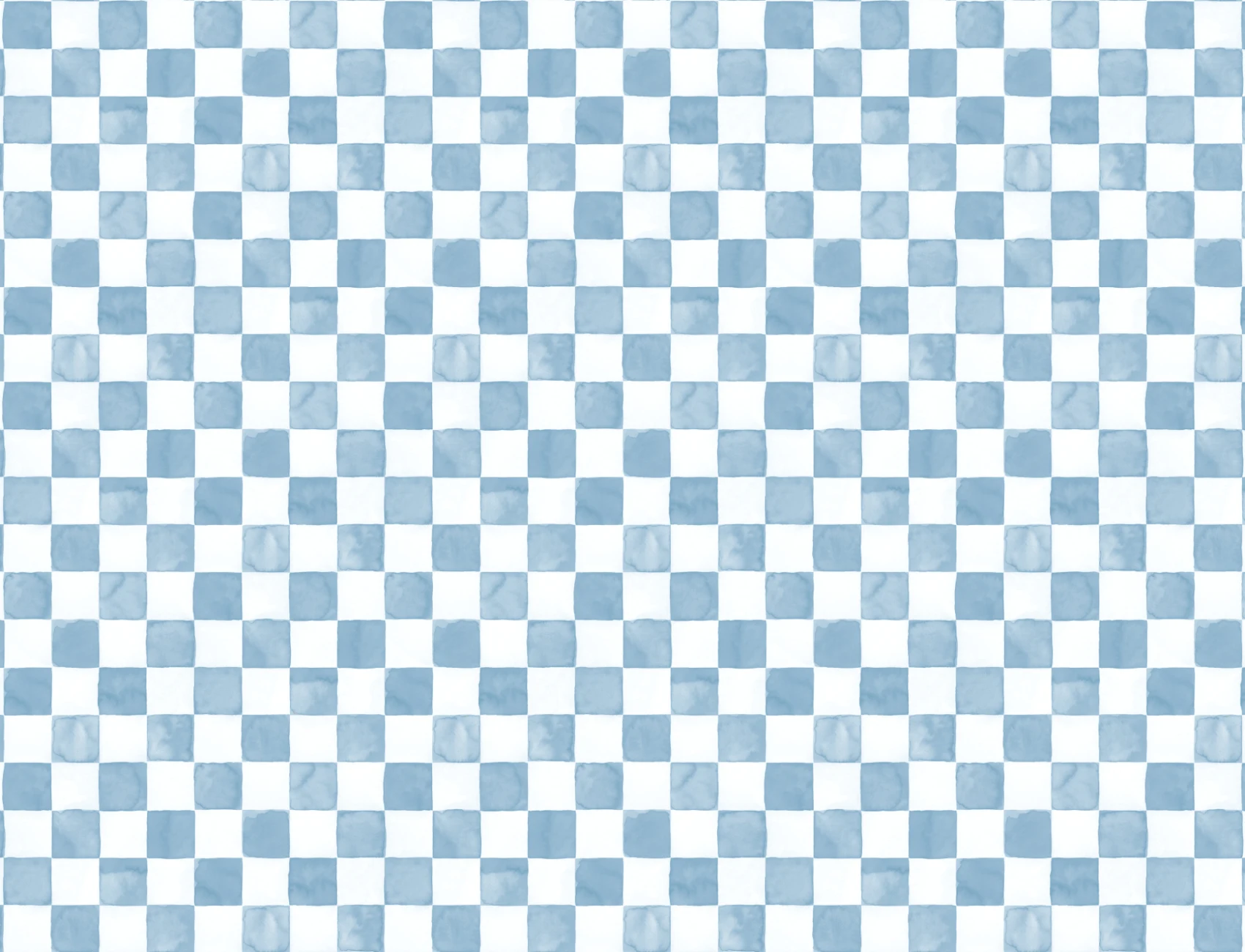 Fototapet med blå akvarel og ternede fliser