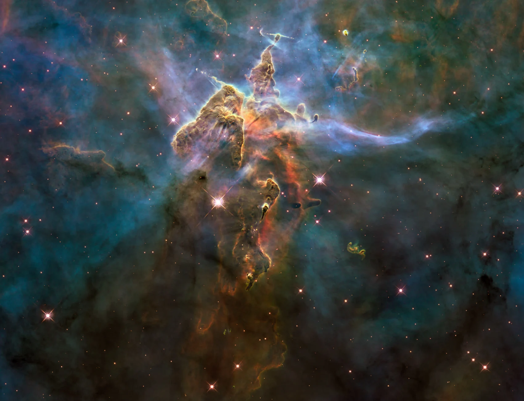 Mystic Mountain Nebula Wallpaper Mural