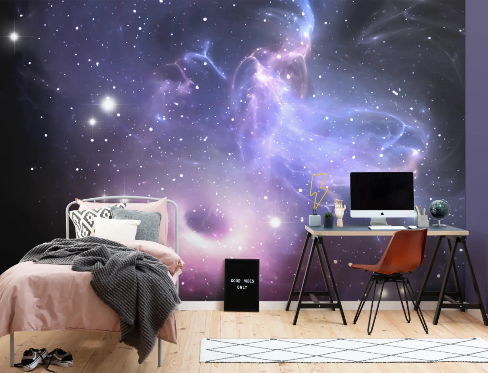 Bright Galaxy Wallpaper Mural