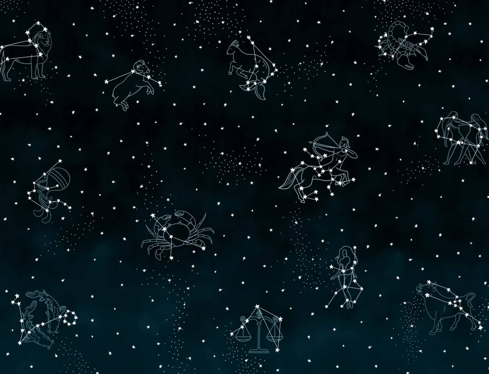 Carta da Parati Costellazioni dello Zodiaco