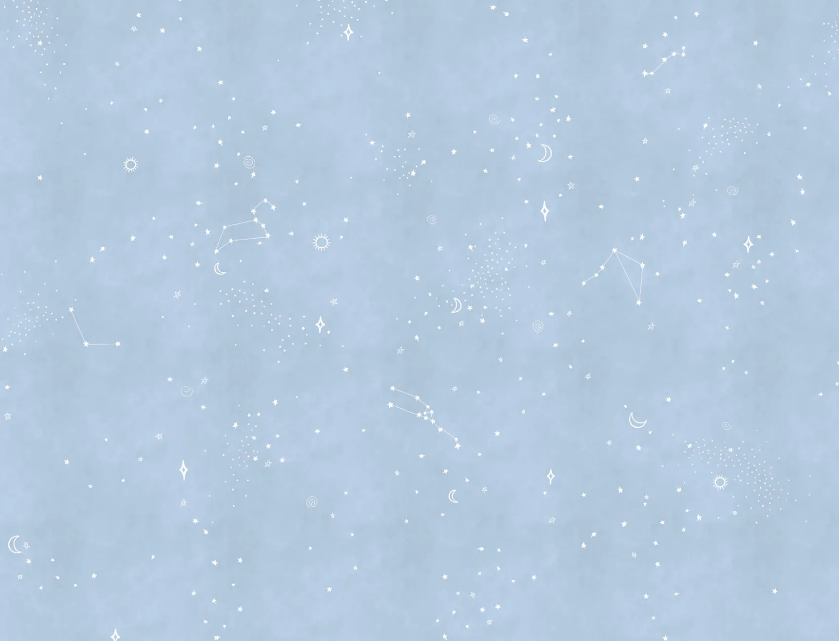 Blue & White Zodiac Theme Constellation Wallpaper Mural