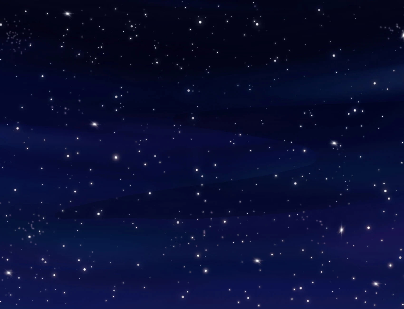 Dark Blue Night Sky Stars Wallpaper Mural