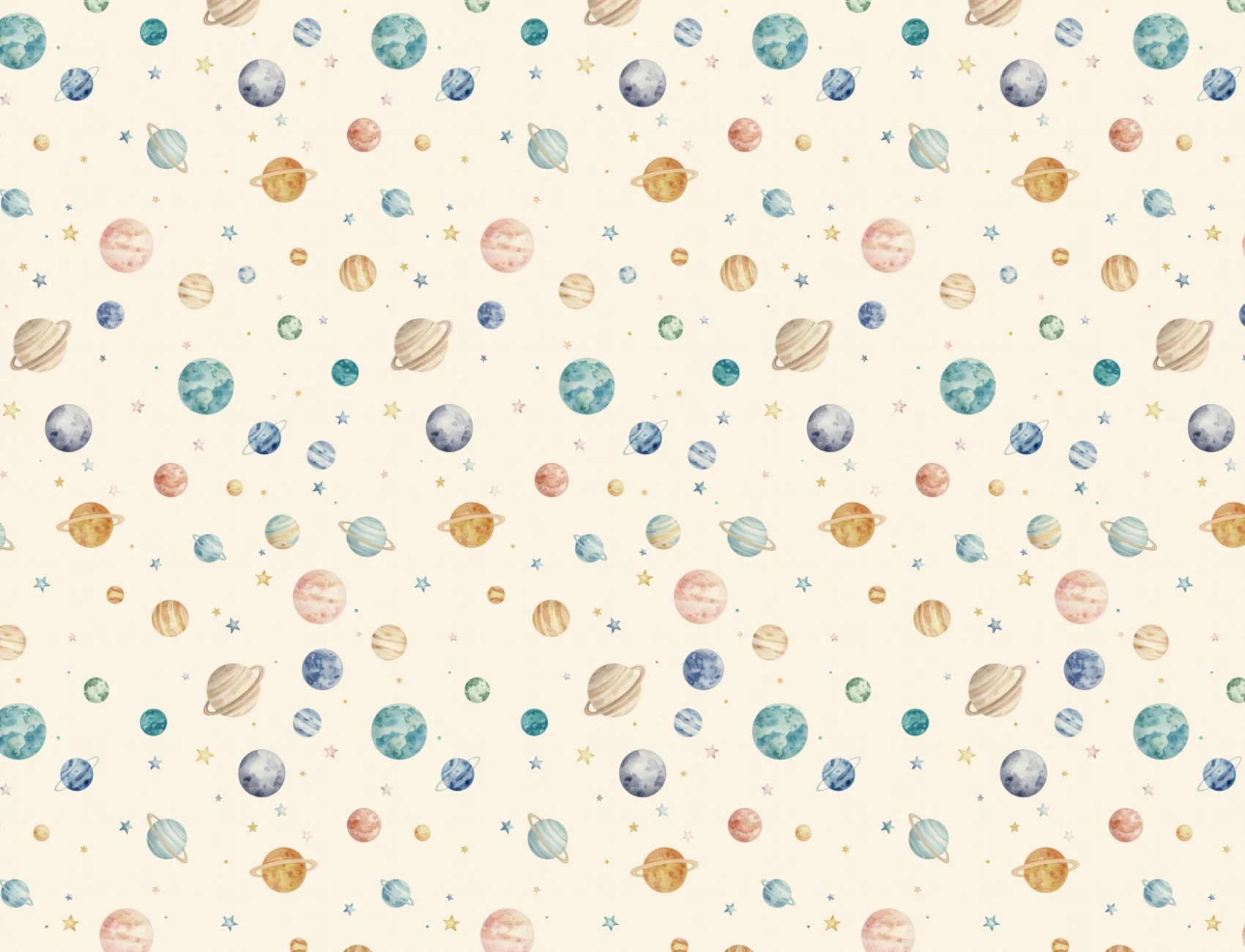 Murale Multicolor Space Adventure