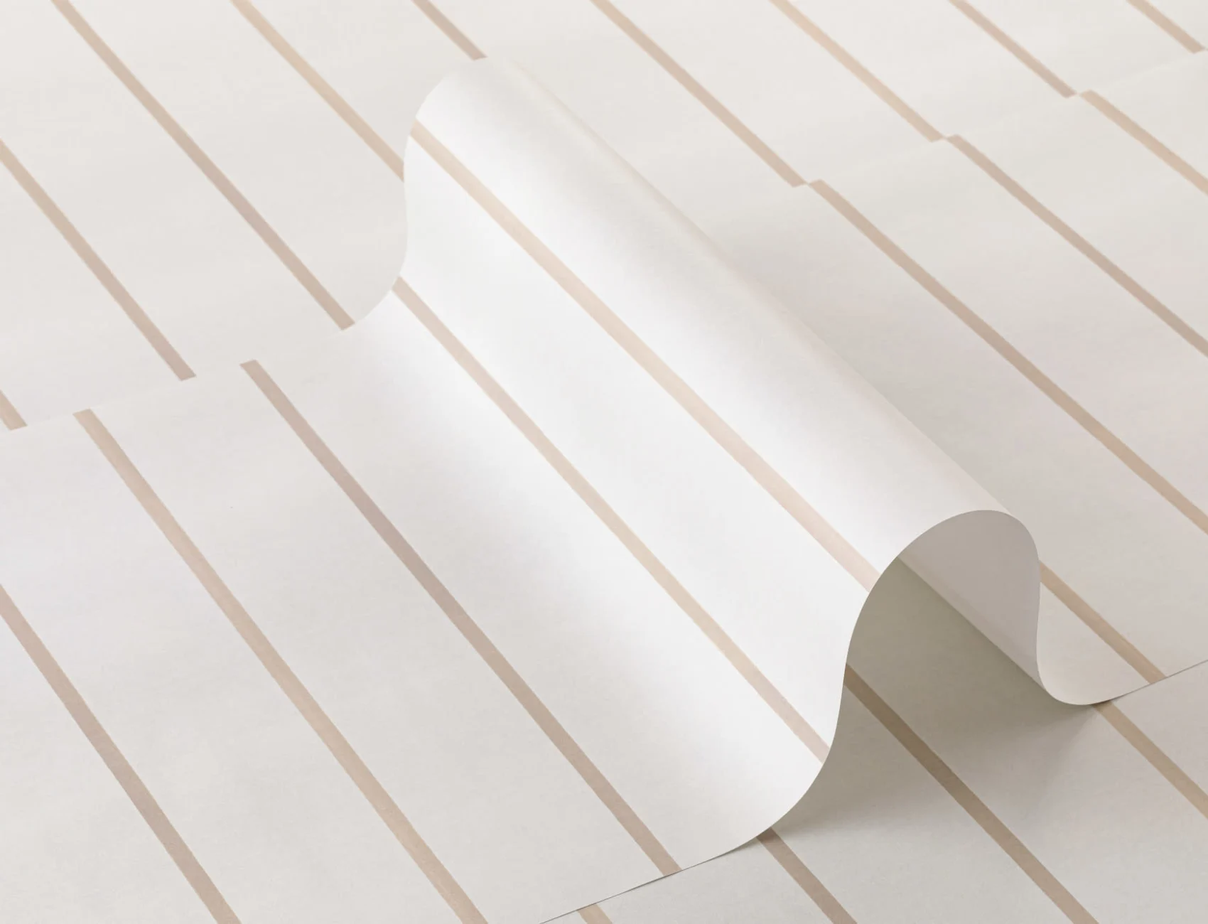 Aquarel Neutraal Dunne Eenvoudige Strepen Horizontaal Herhaal Patroon Behang