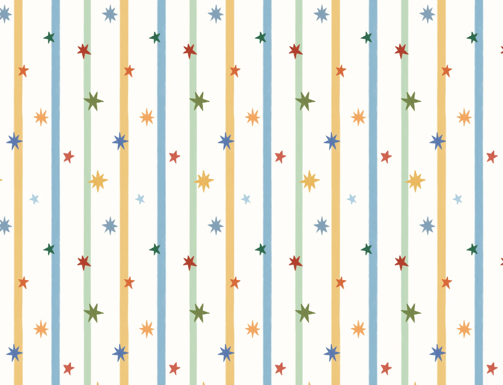 Multicolor Striped Classic Pattern Kids' Mural