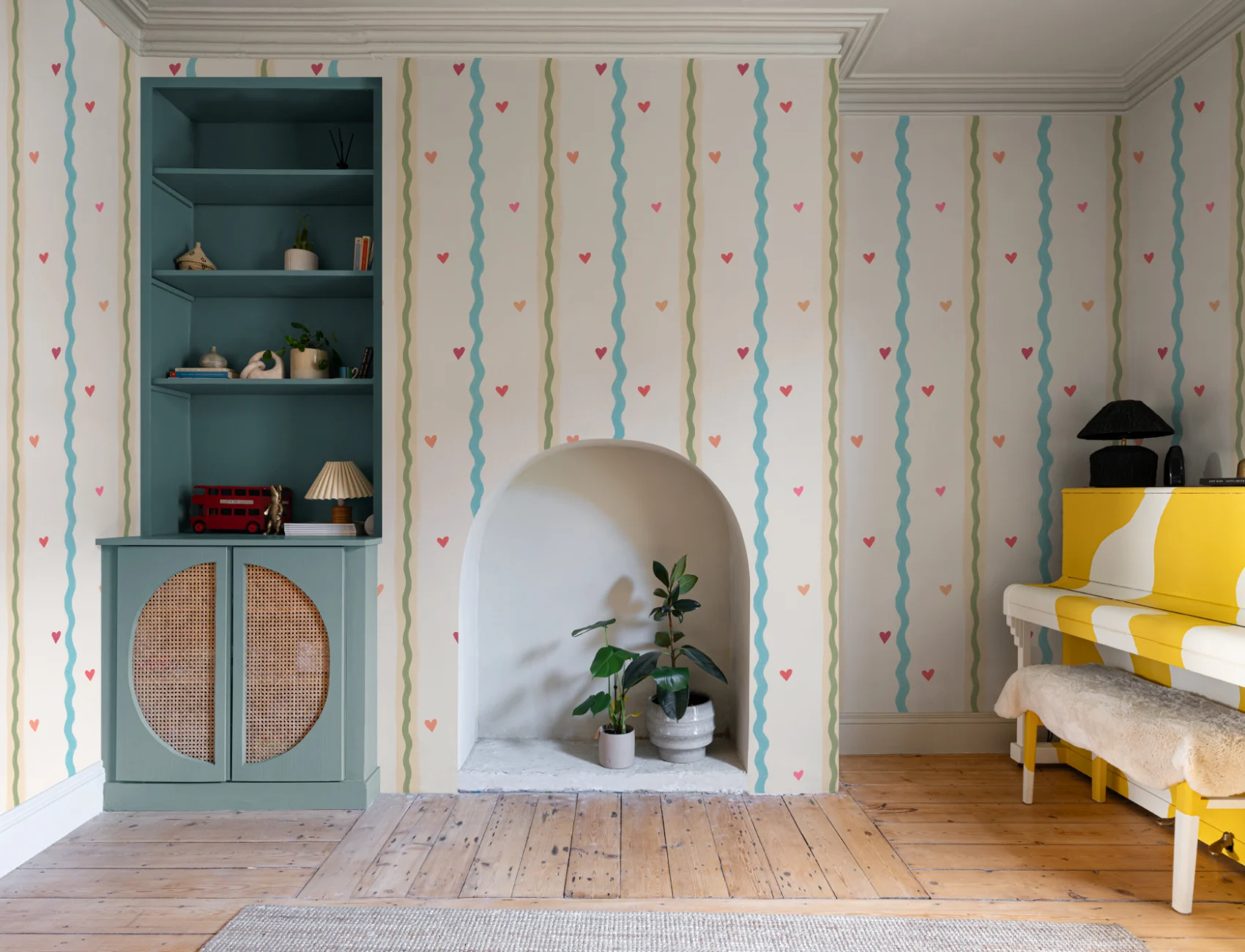 Charming Stripes Classic Cheerful Wall Mural