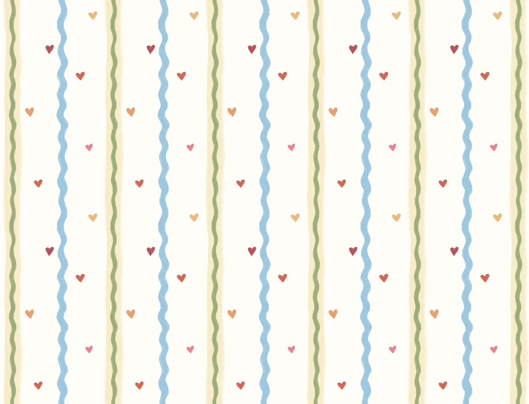 Charming Stripes Classic Cheerful Wall Mural