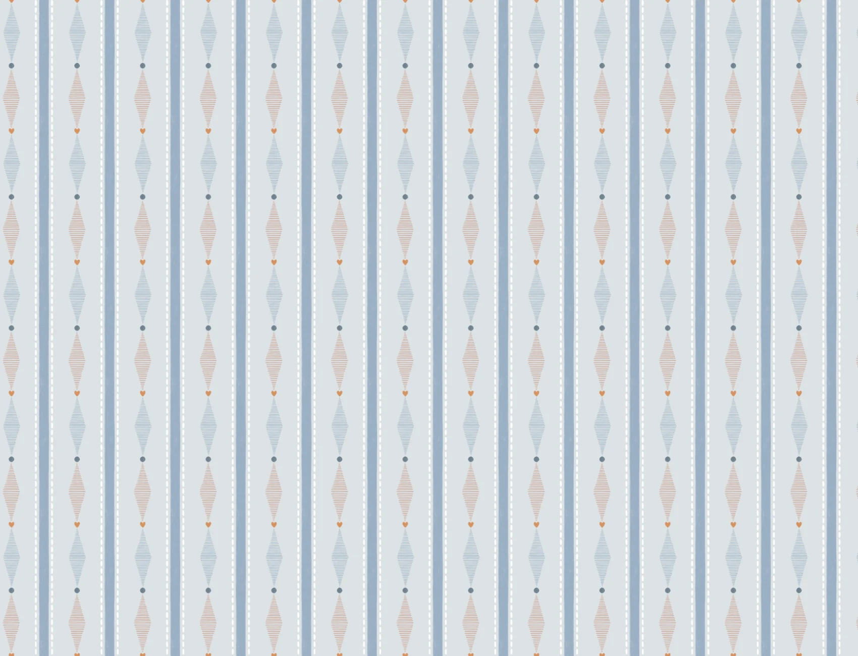 Blue Geometric Elegance Striped Modern Pattern Mural