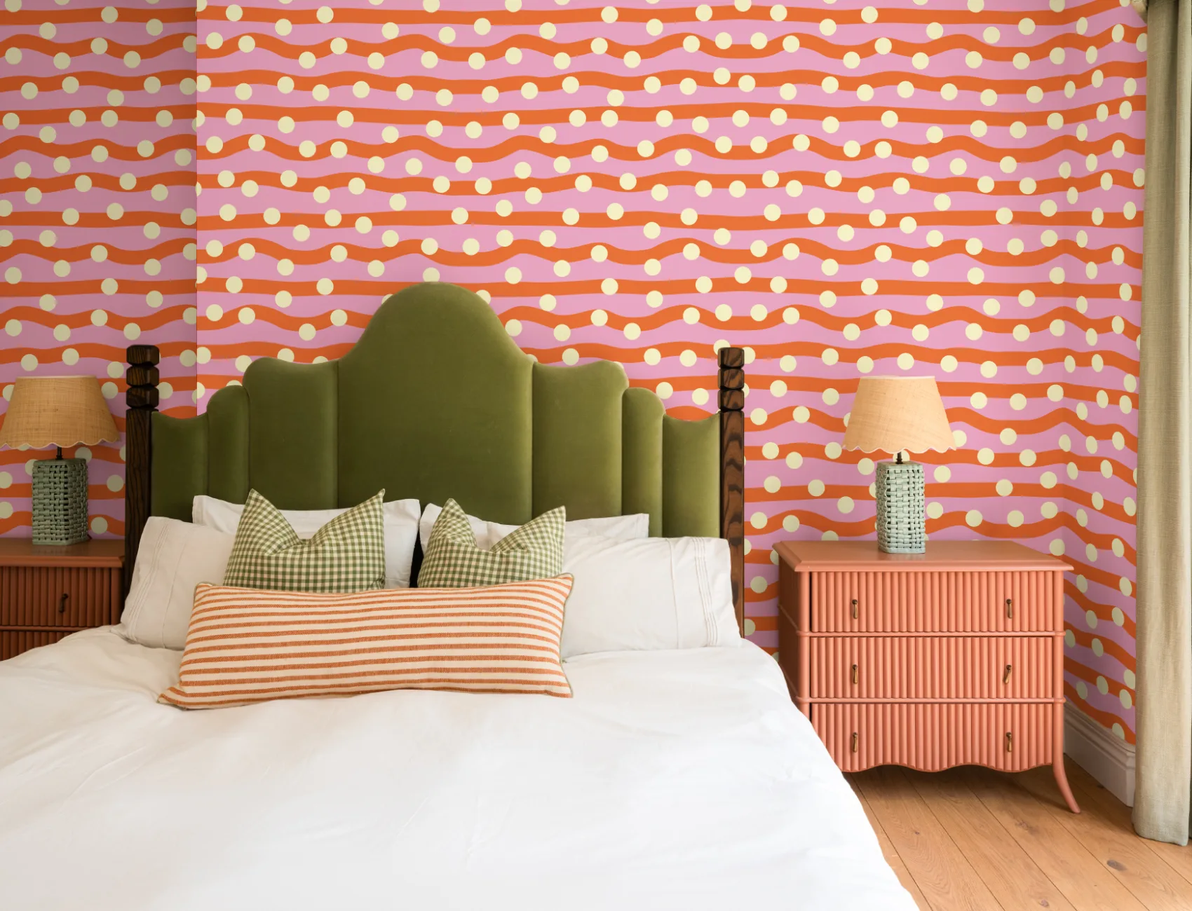 Elizabeth Olwen Polka Pop Red Mural
