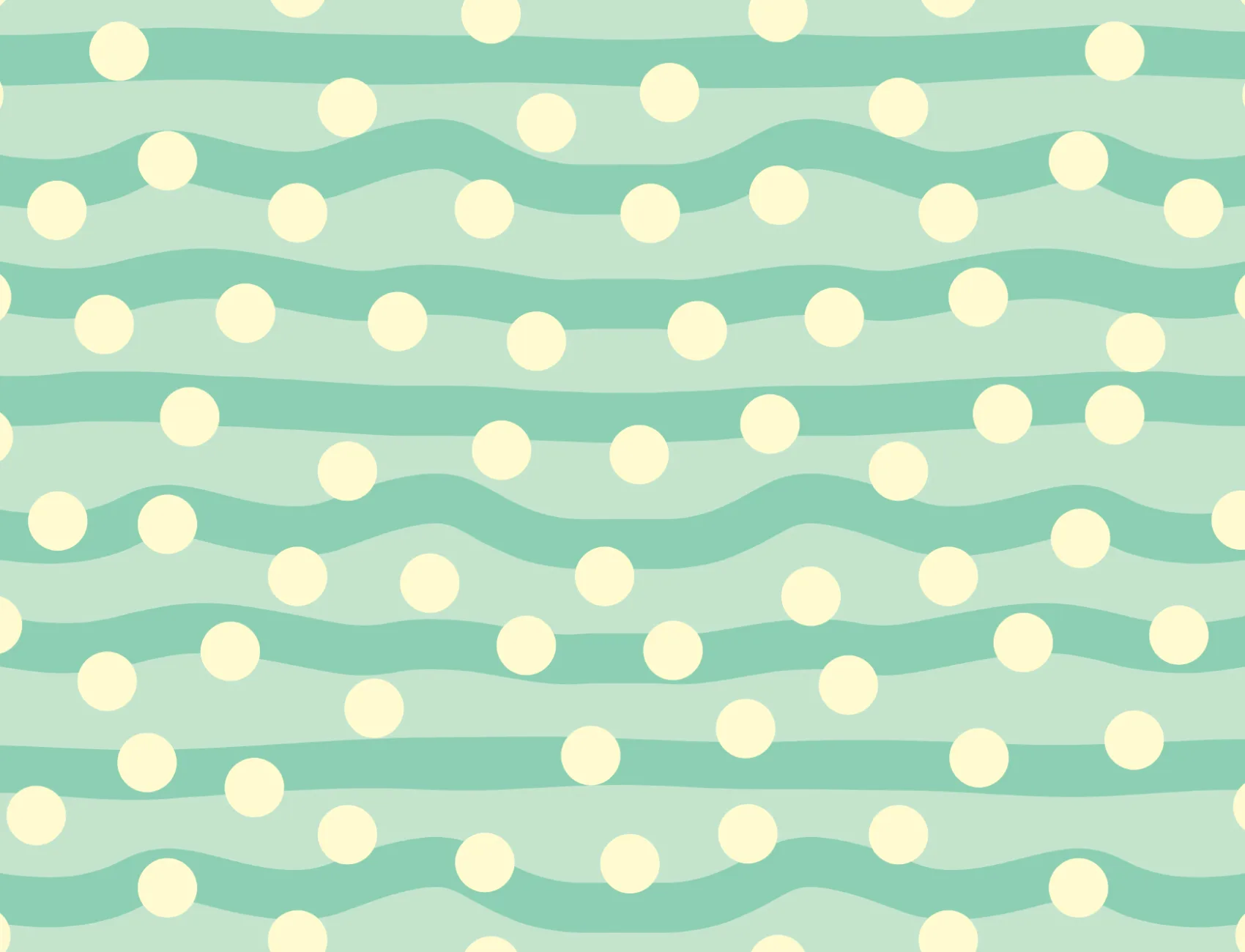 Elizabeth Olwen Polka Pop Light Green Mural