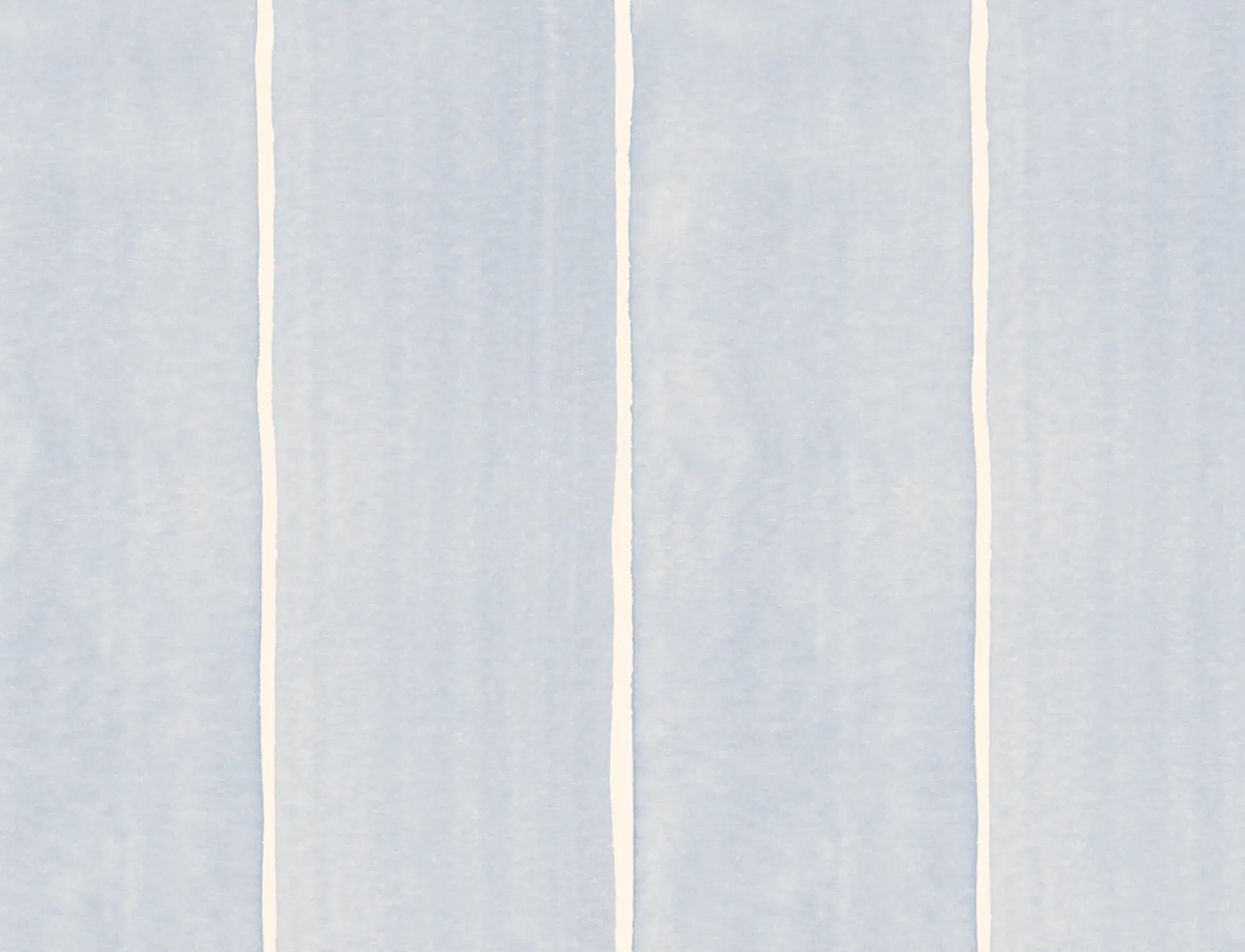 Blue Thick Vertical Stripes Watercolor Painted Wallpaper