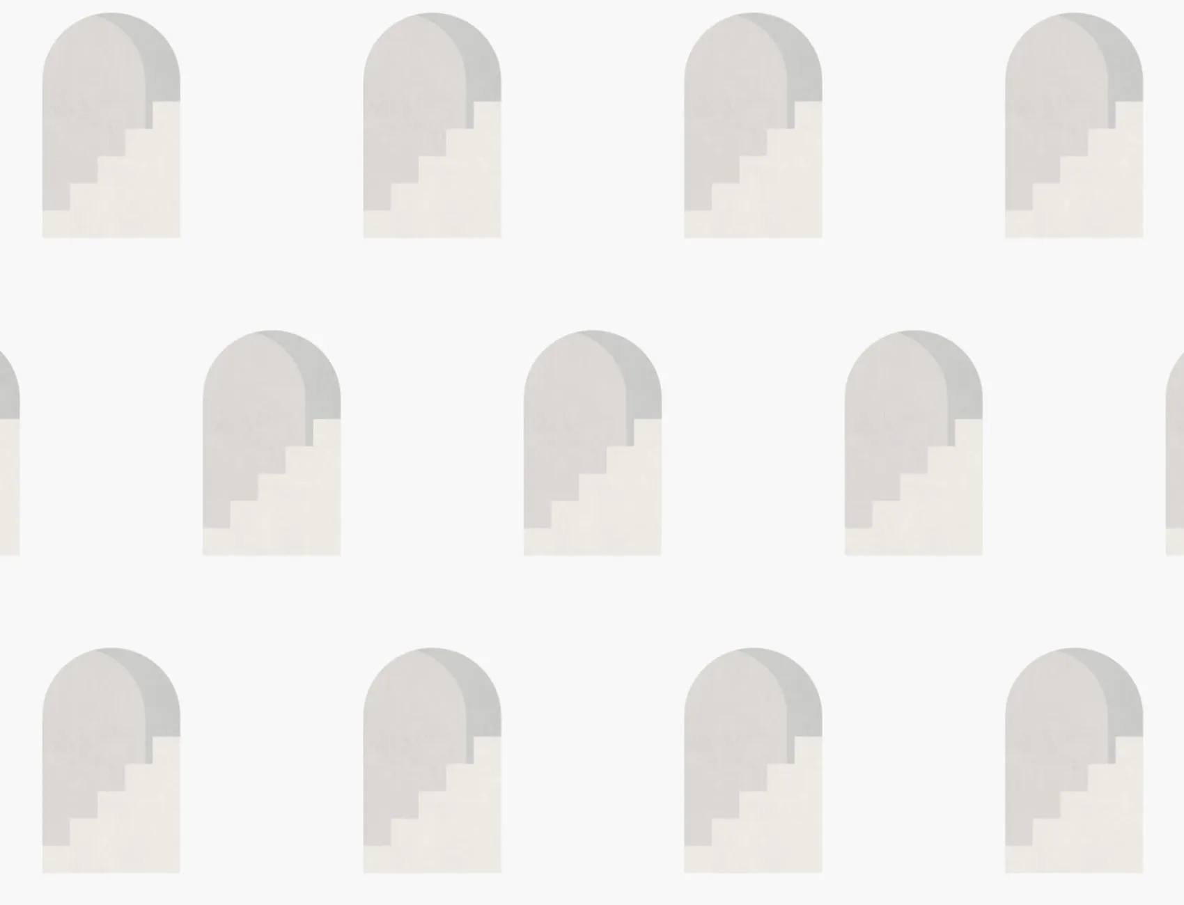 Gray Archway Pattern Architectural Design Repeat Pattern Wallpaper