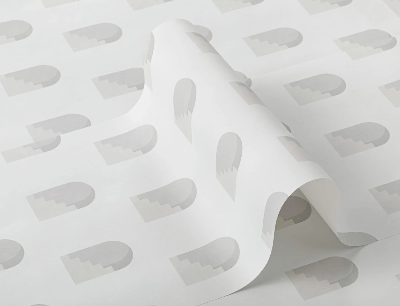 Gray Archway Pattern Architectural Design Repeat Pattern Wallpaper