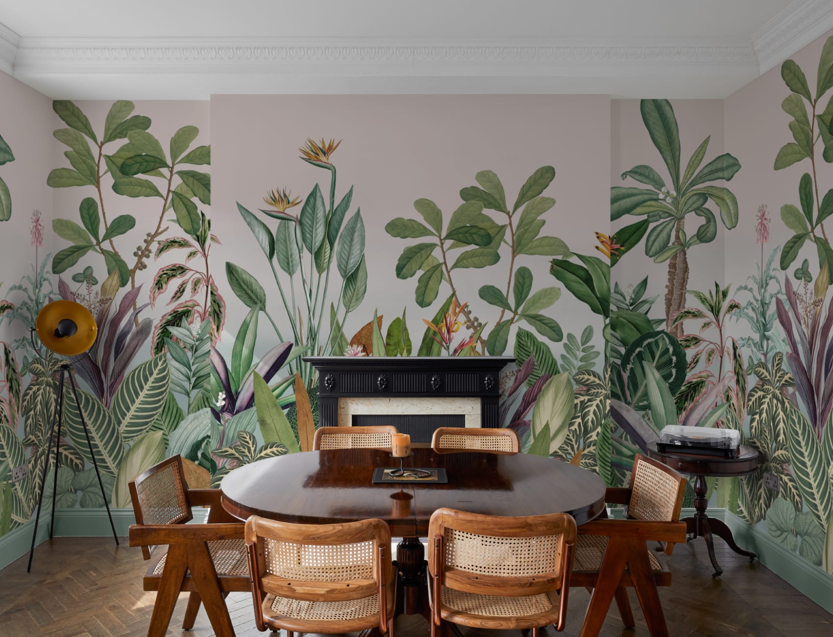 Plantas Tropicais Paisagem da Selva Papel de Parede Mural