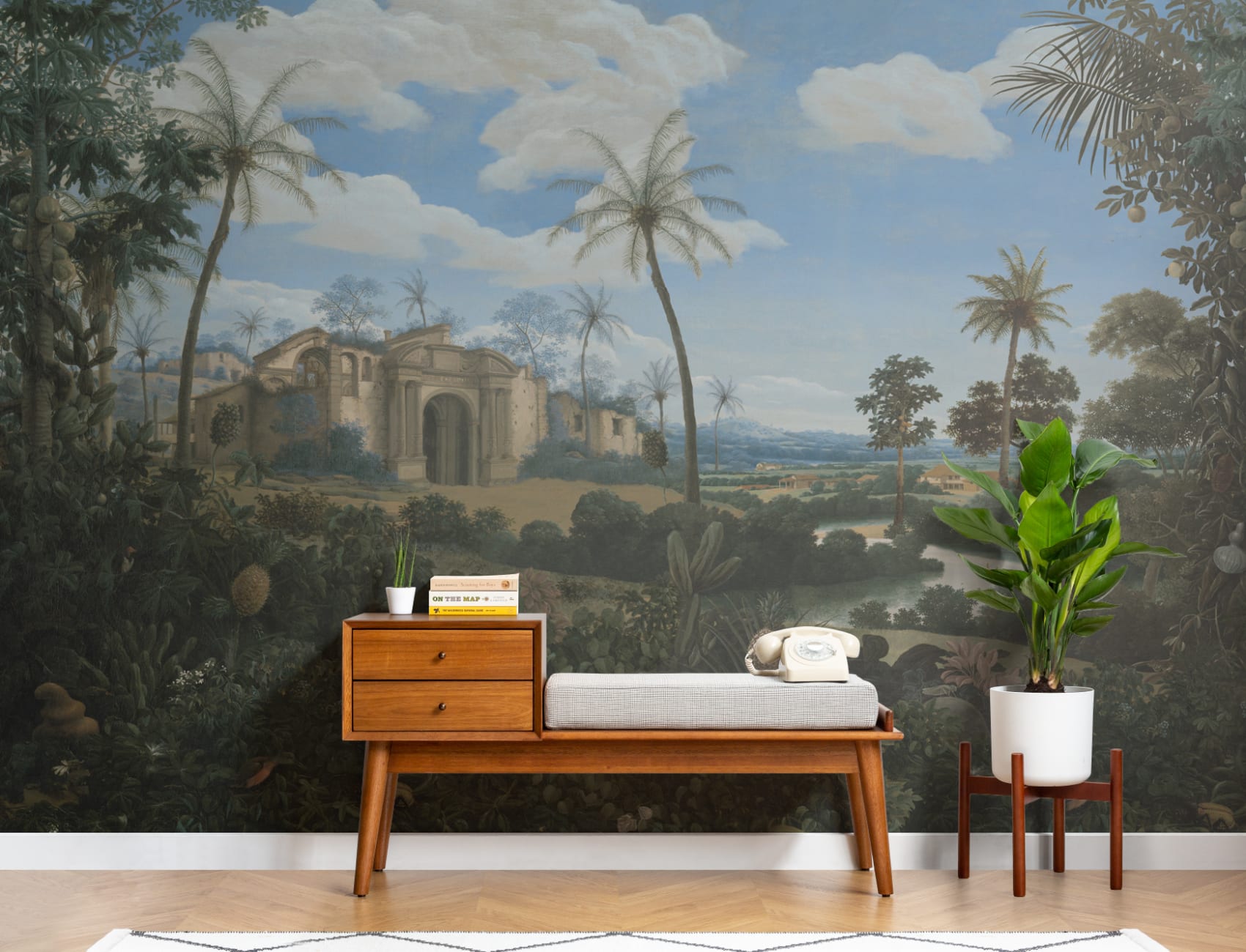 Frans Post Pittura di paesaggio Carta da parati