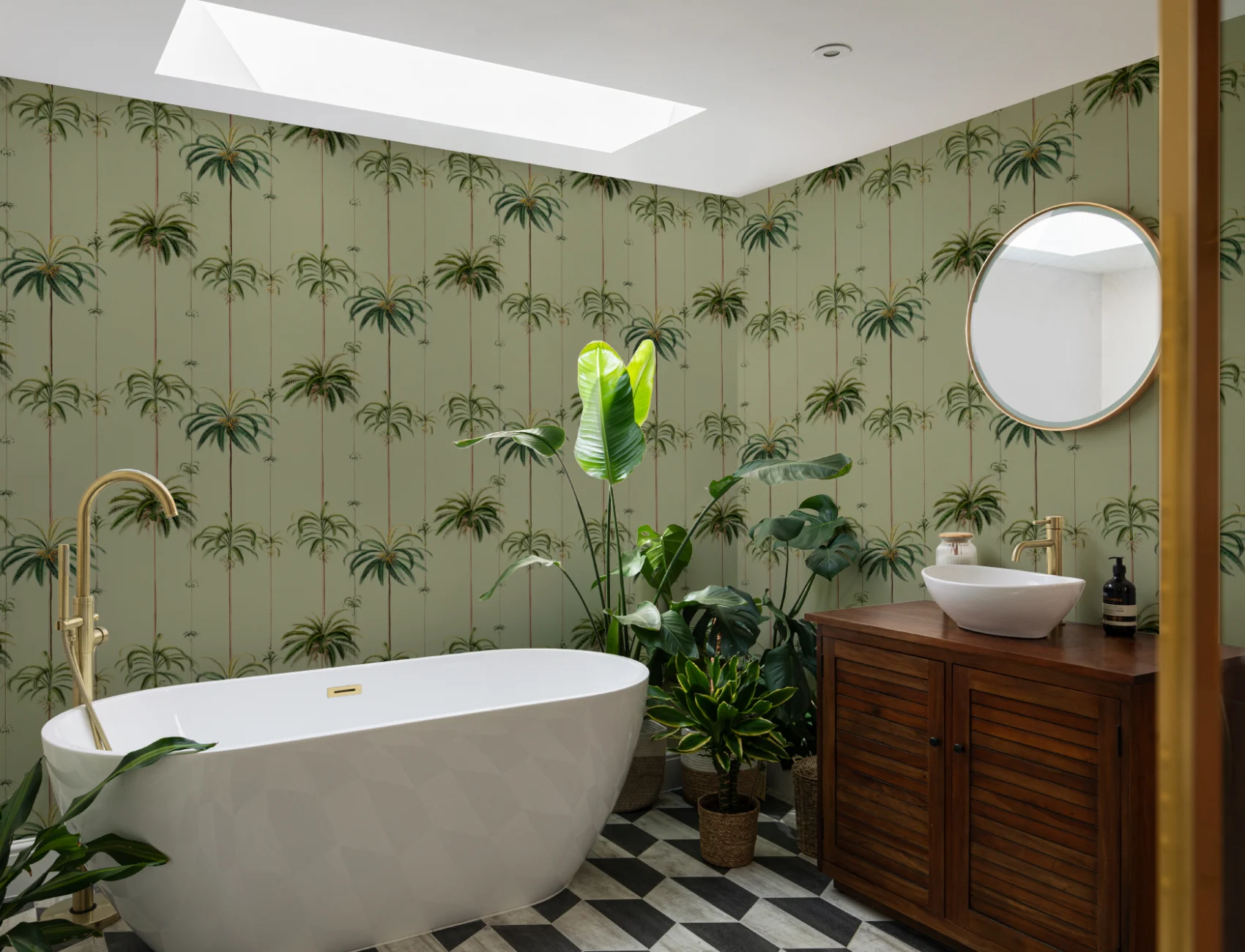 Sage dungi tropicale Palms tapet