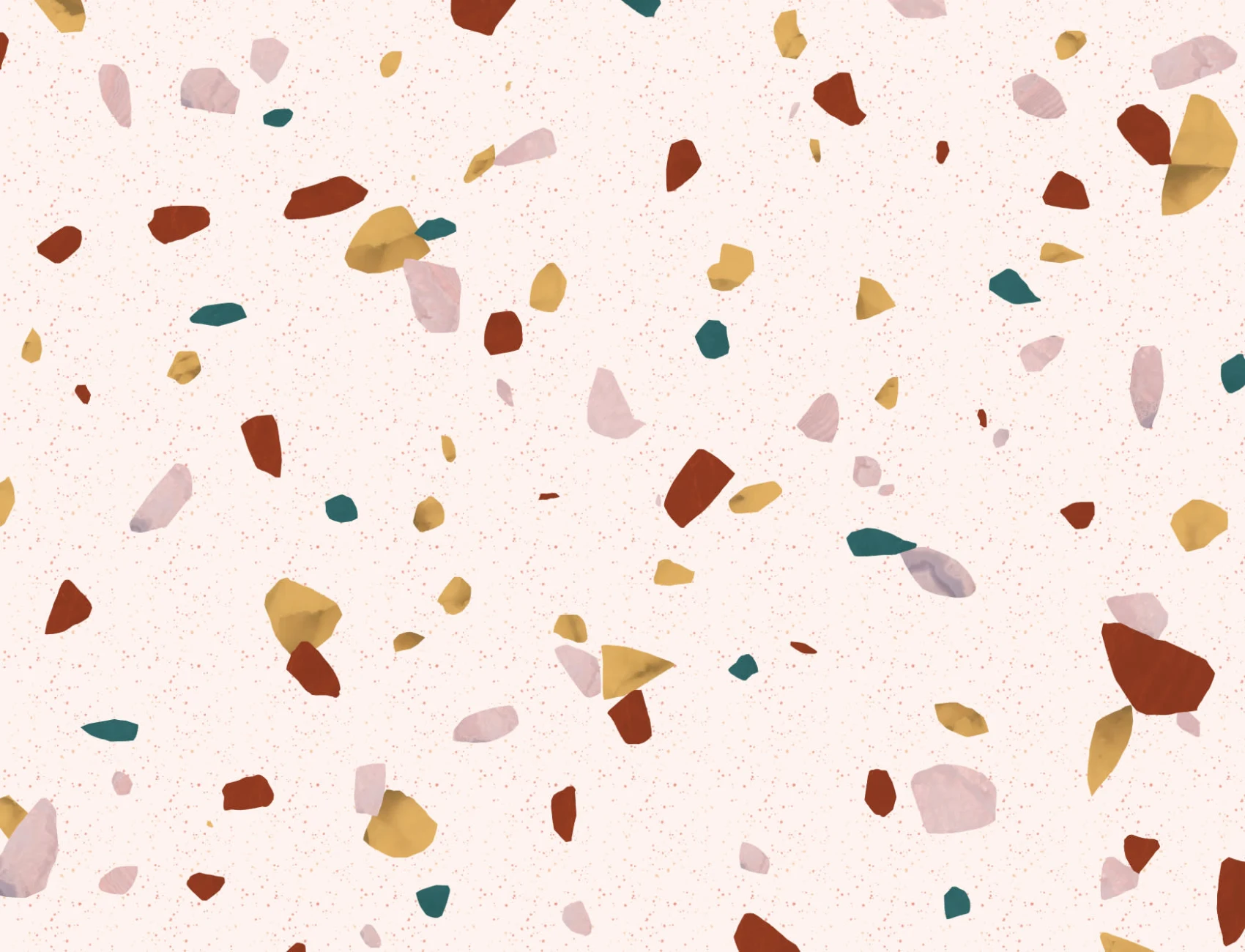Papier Peint Panoramique Imprimé Terrazzo Neutre