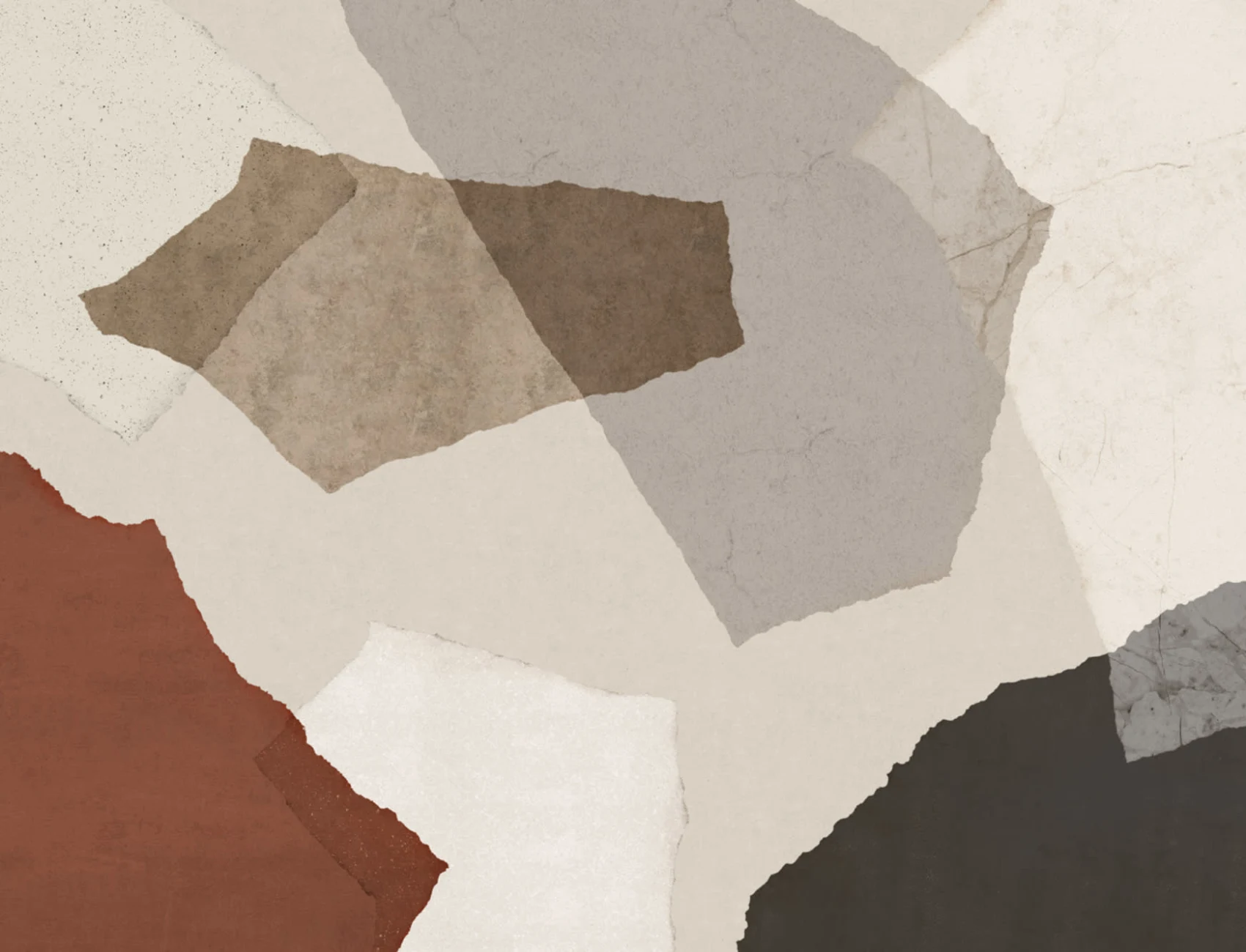 Large Neutral Terrazzo Inspired Wallpaper Mural