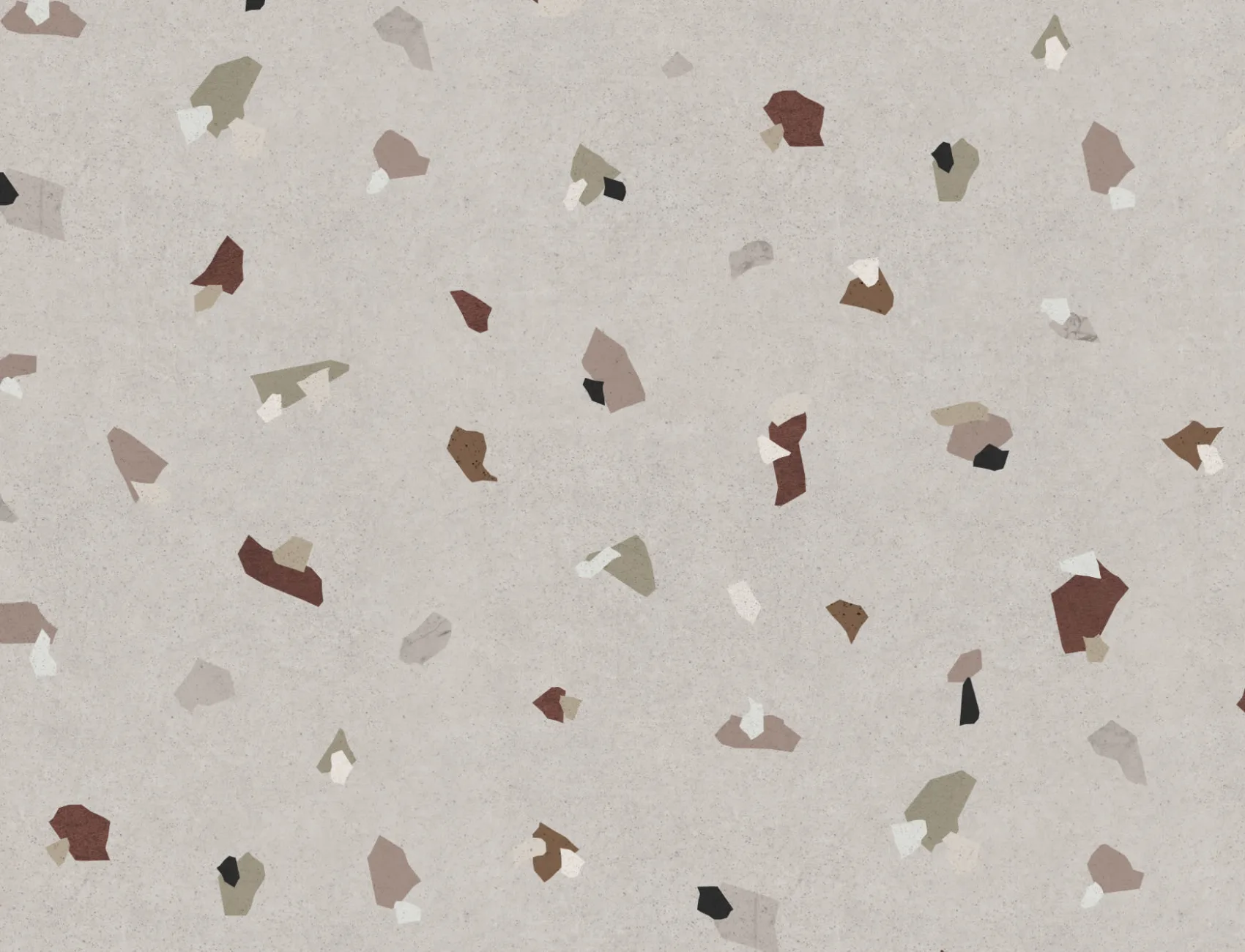 Earth Tones Terrazzo Effect Pattern Wallpaper Mural