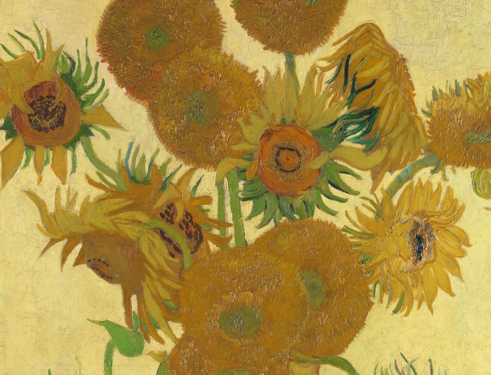 Girassóis por Van Gogh Art Wallpaper Mural