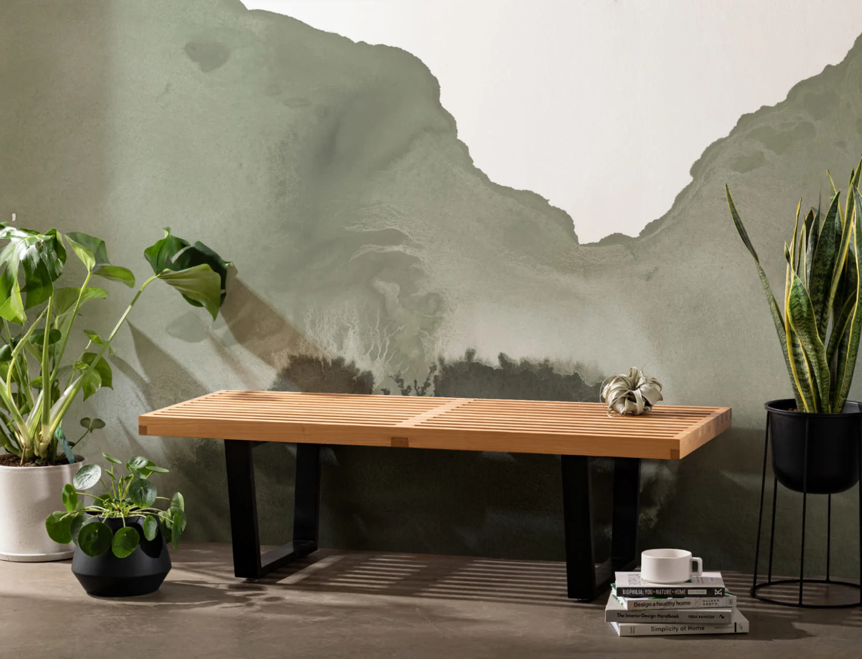 Pseudo Sage Watercolor Wallpaper Mural