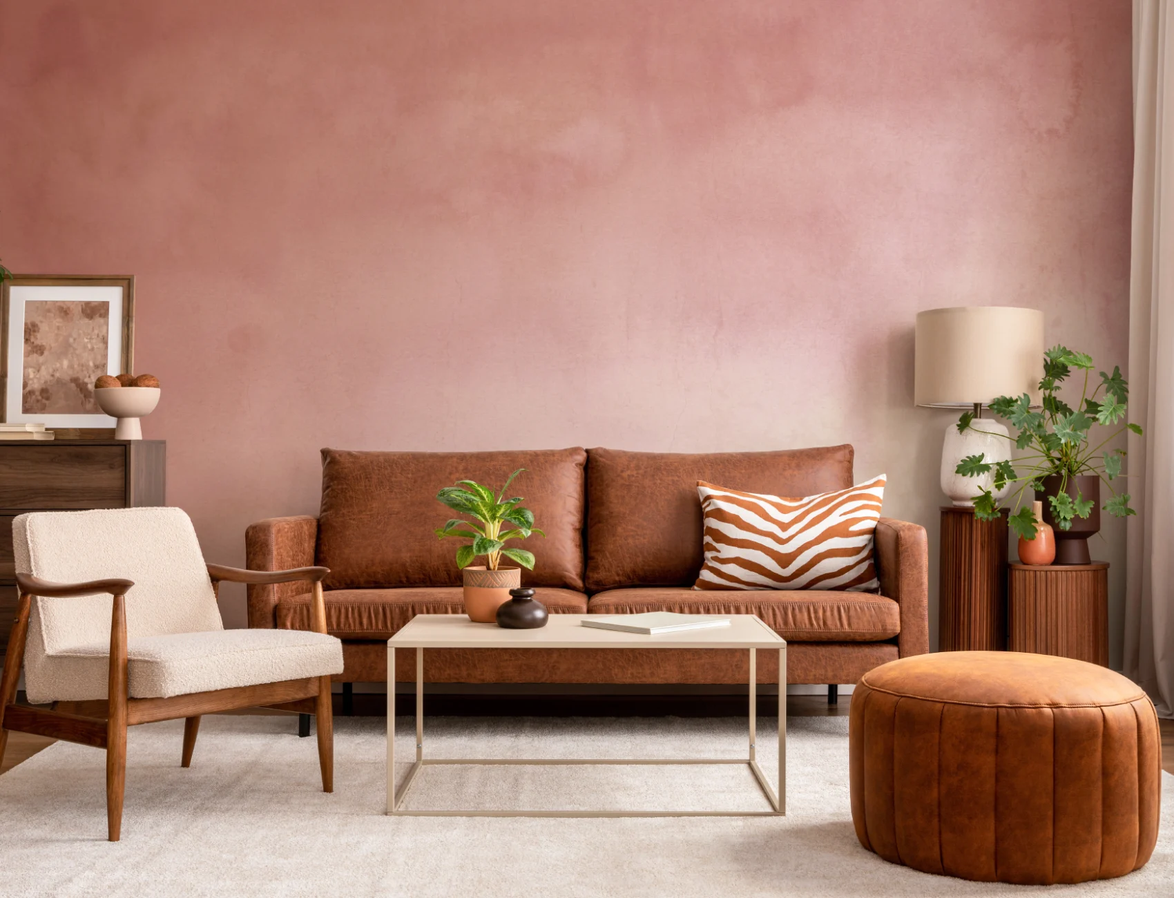 Red Grunge Watercolor Paint Wallpaper Mural