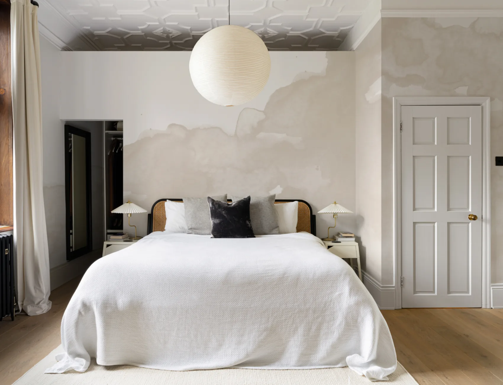 Neutral Abstract Watercolor Wallpaper Mural