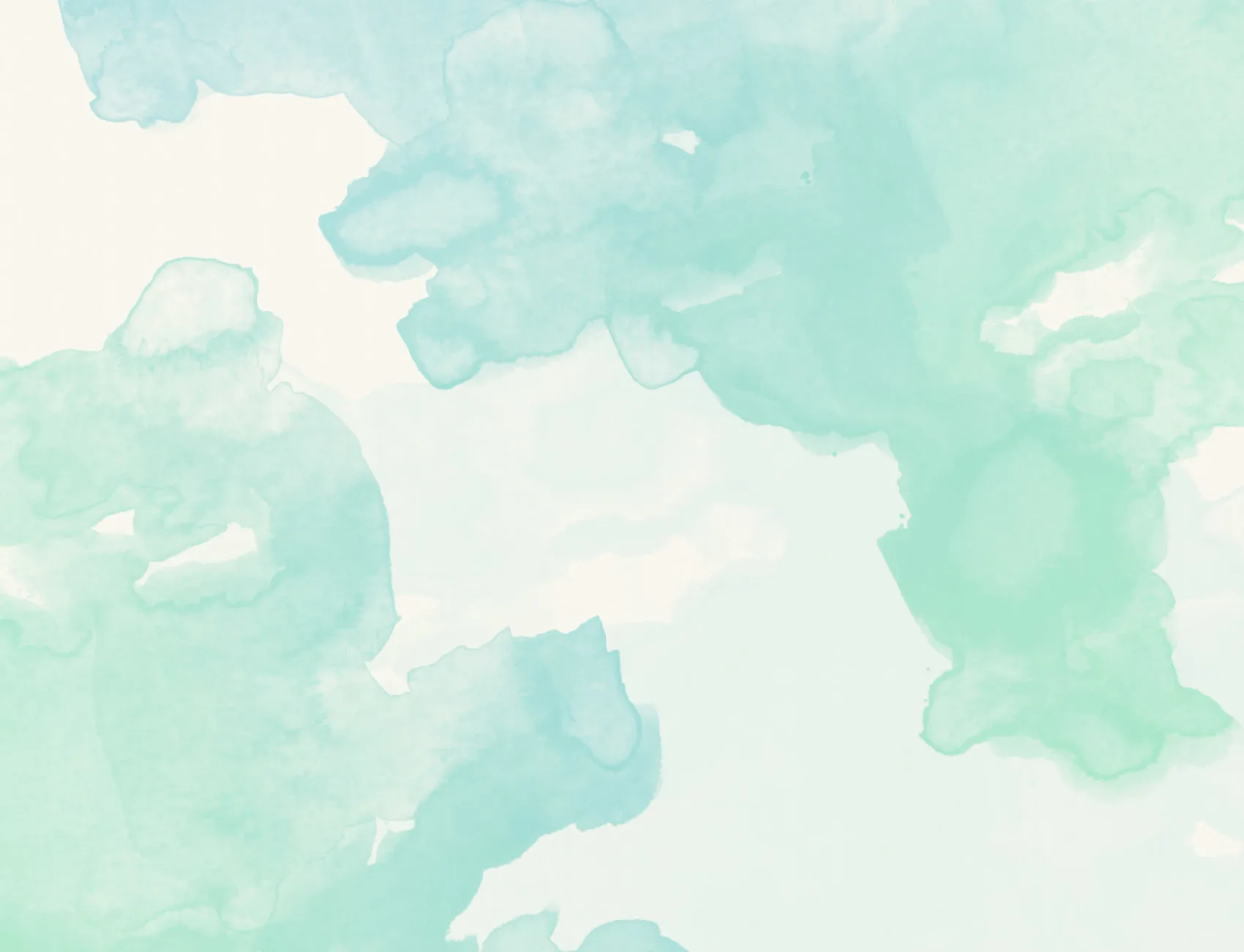 Mural de parede com tinta de aguarela verde-pastel e azul Ombre