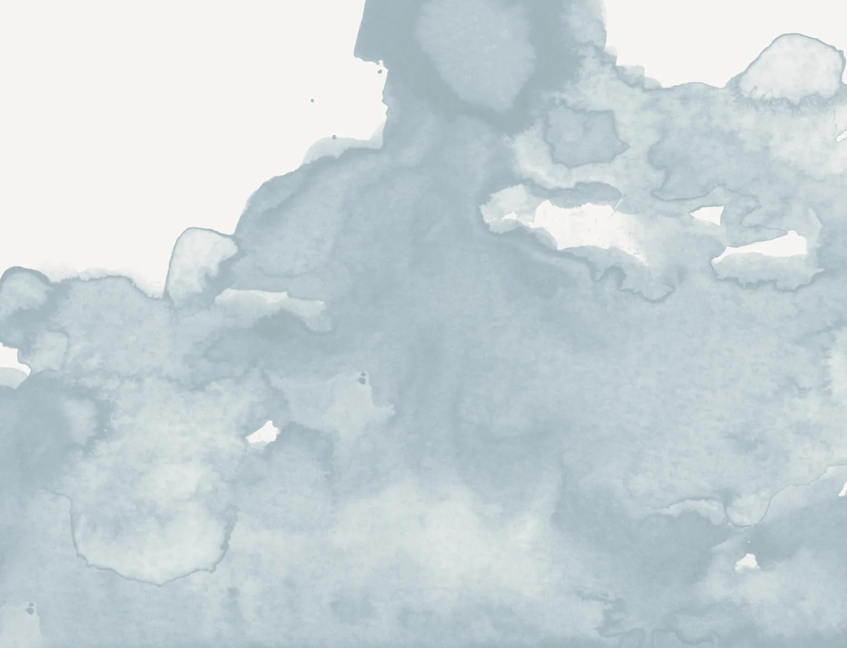 Luminosity Peint à la main bleu abstrait aquarelle papier peint panoramique