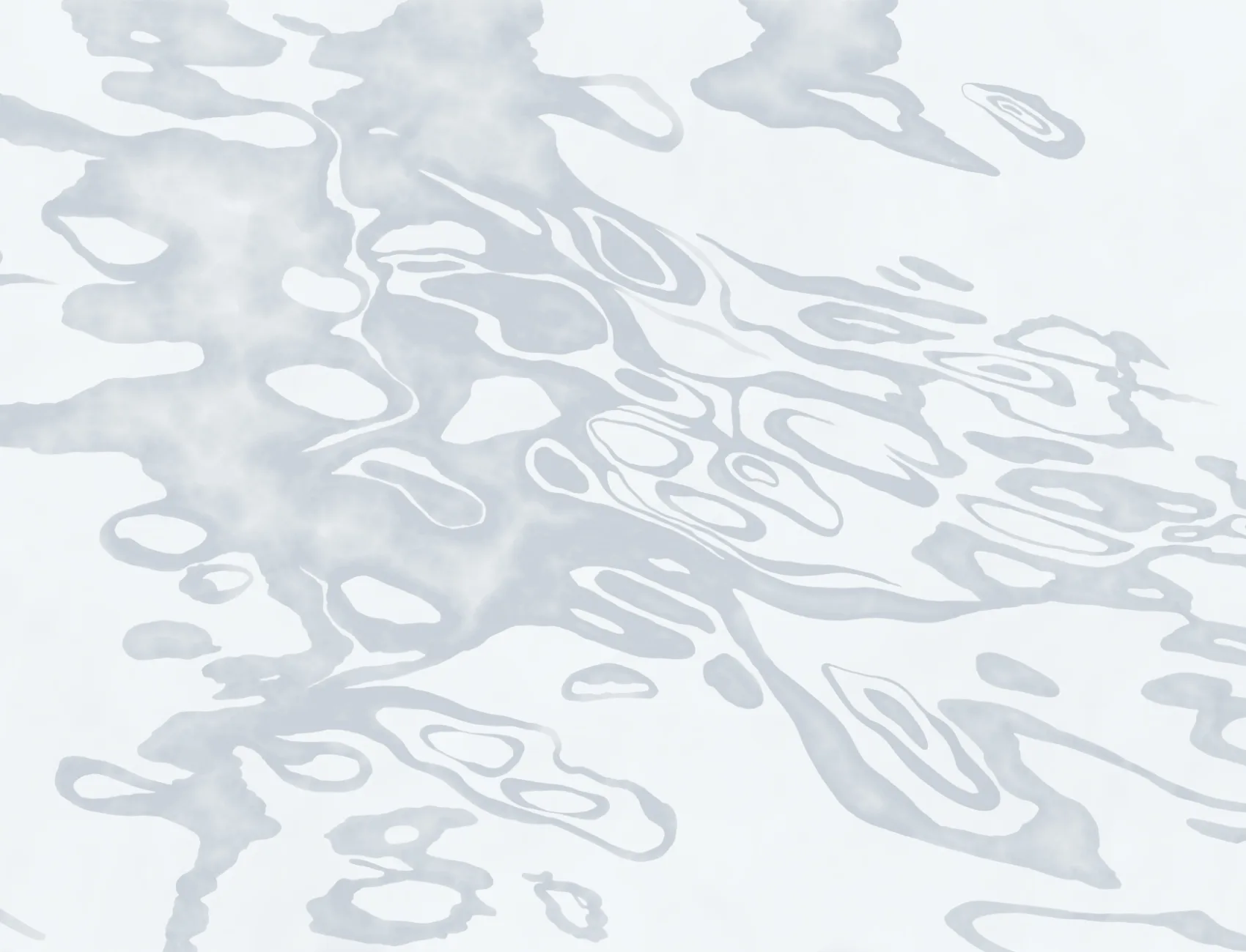 Gray Hand Painted Swirling Water Mural