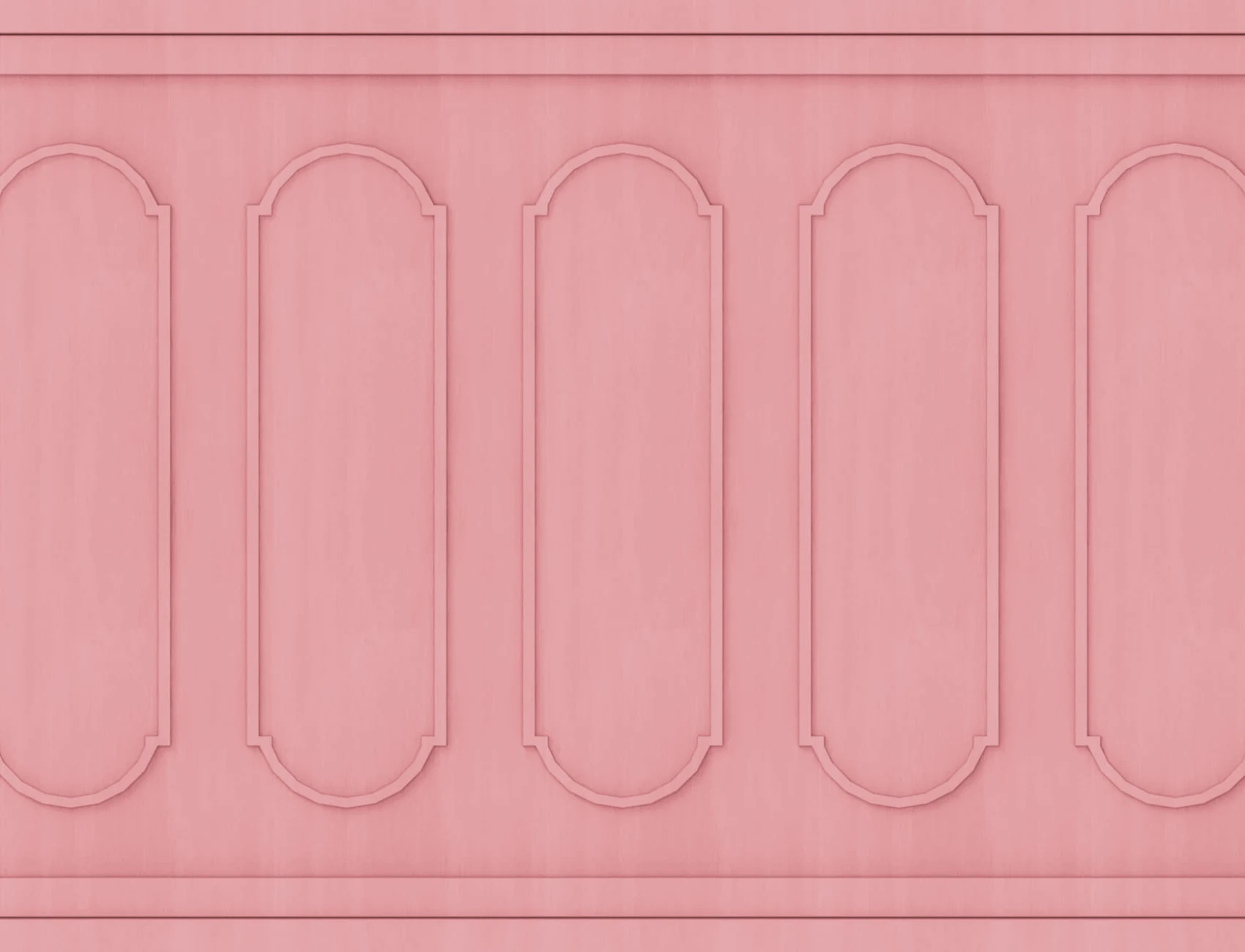 Fototapete Gewölbtes Georgisches Holzpaneel Pink