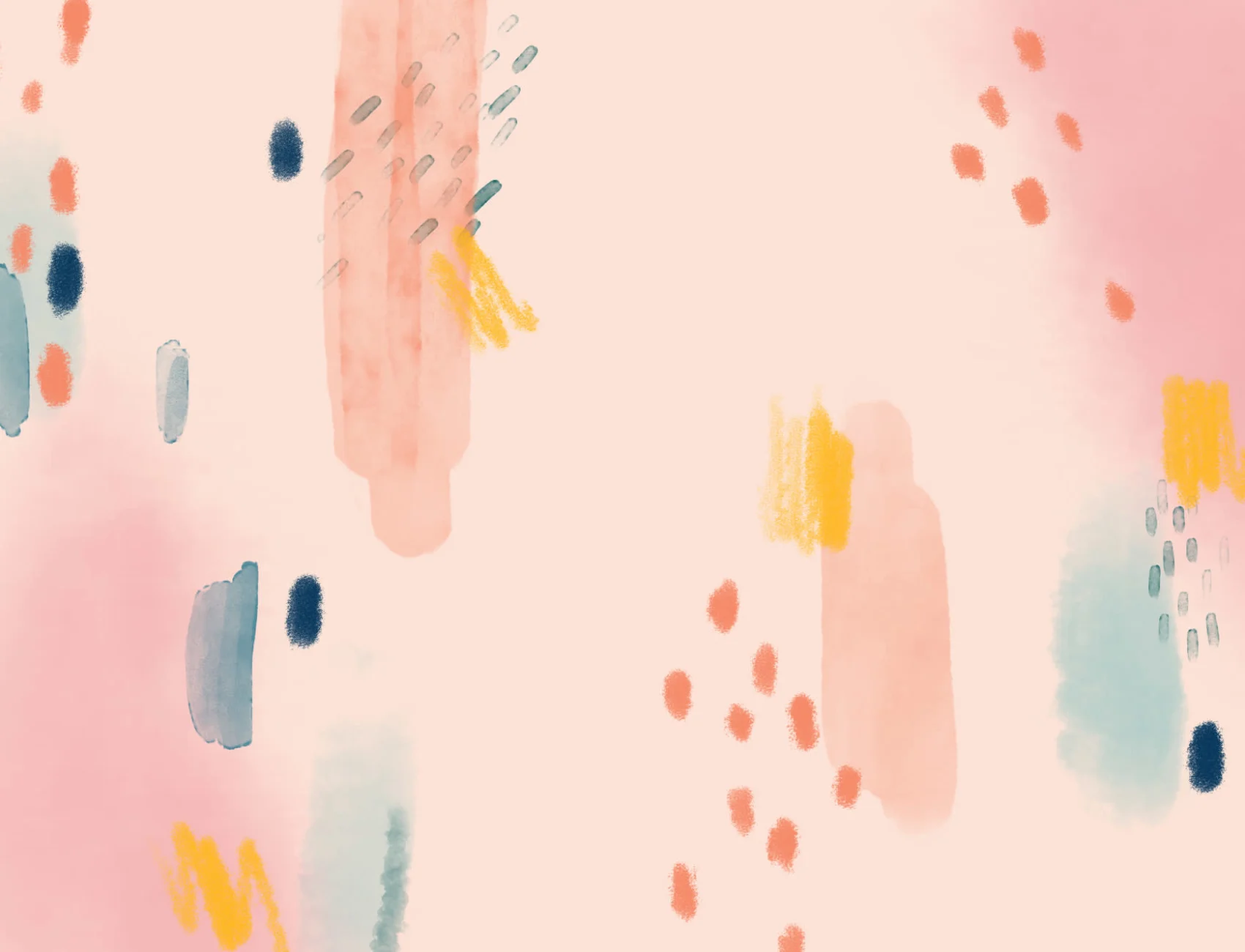 Monivärinen Paint Brush Strokes Abstrakti kuvatapetti