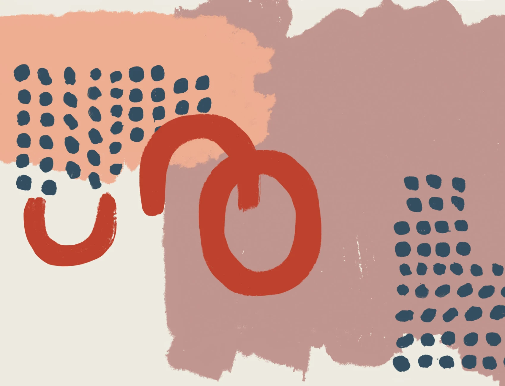 Neutraal Abstract Schilderen Behang Muurschildering