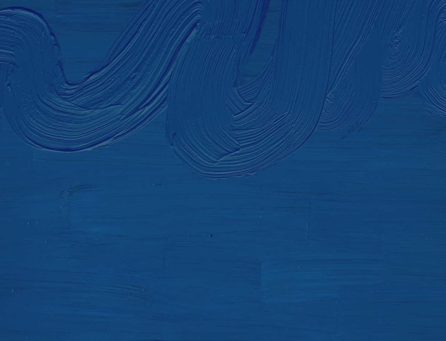 Carta da Parati Effetto Pittura Classic Blue con Pennellate di Vernice