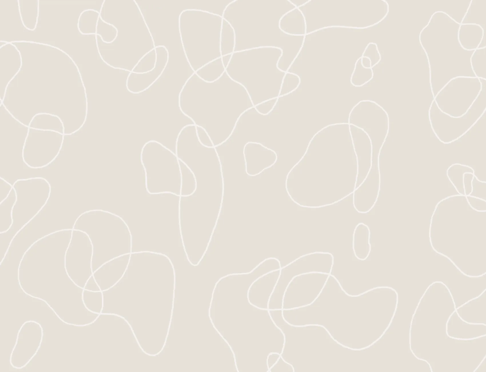 Beige Abstract Doodle Wallpaper Mural