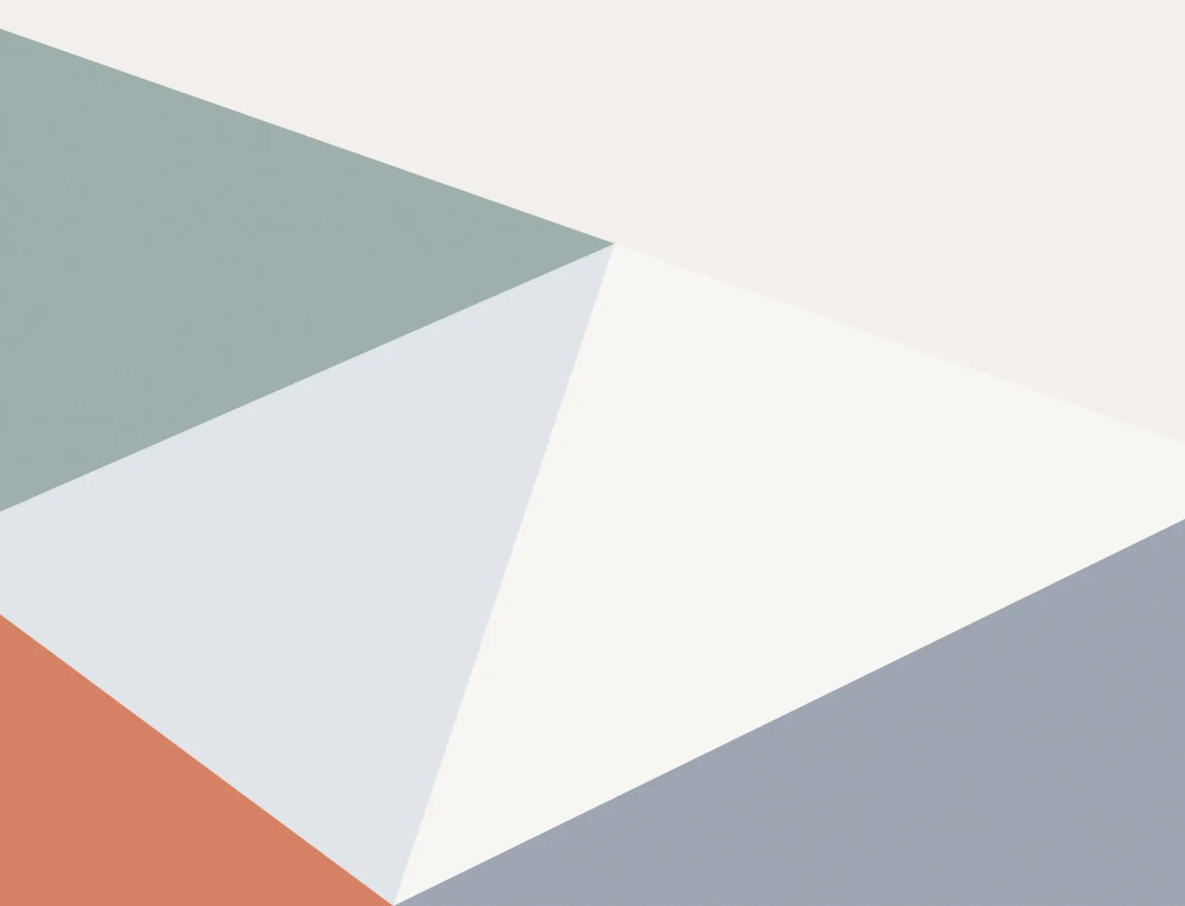 Multi-Coloured Oversized Geometric Wallpaper Mural