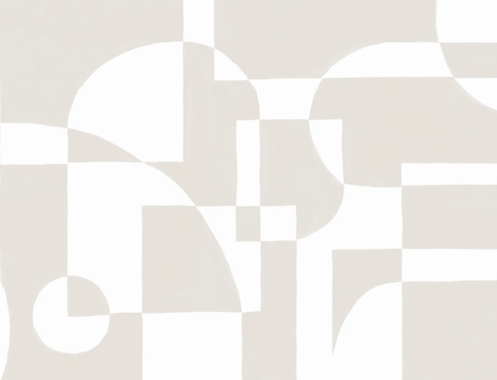 Beige Skandinavisk Abstrakt Geometrisk Fototapet