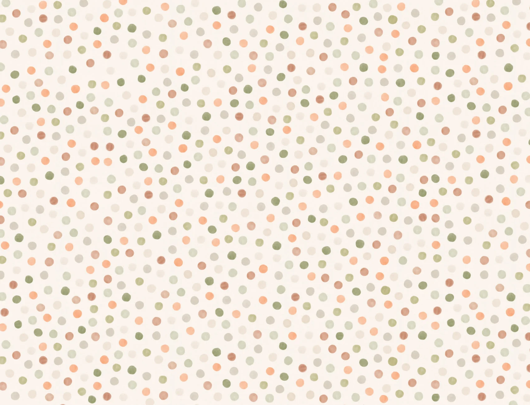 Neutral ton akvarell polka prick fototapet