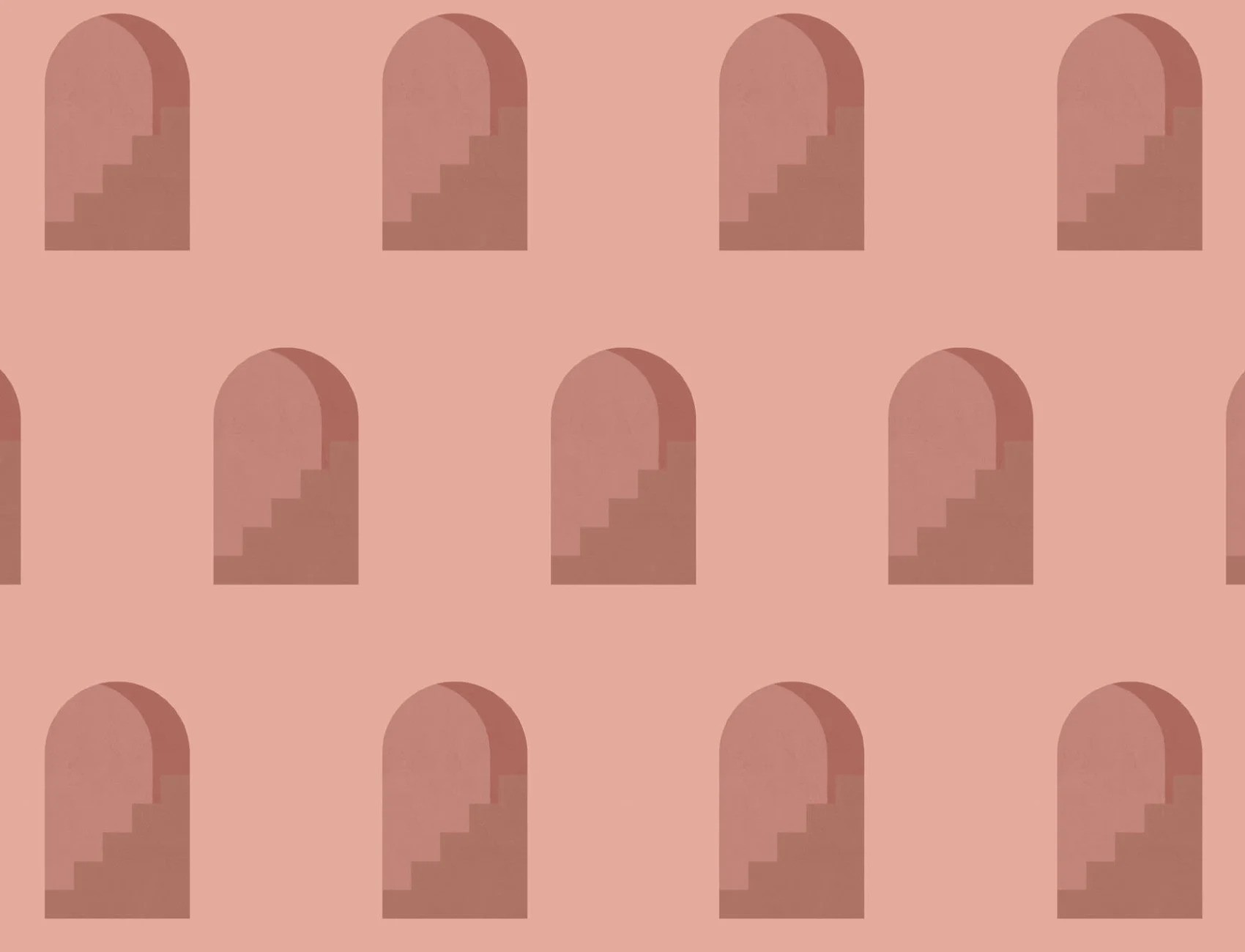 Wzór łuku terakotowego Wzór architektoniczny Powtarzający się wzór tapety