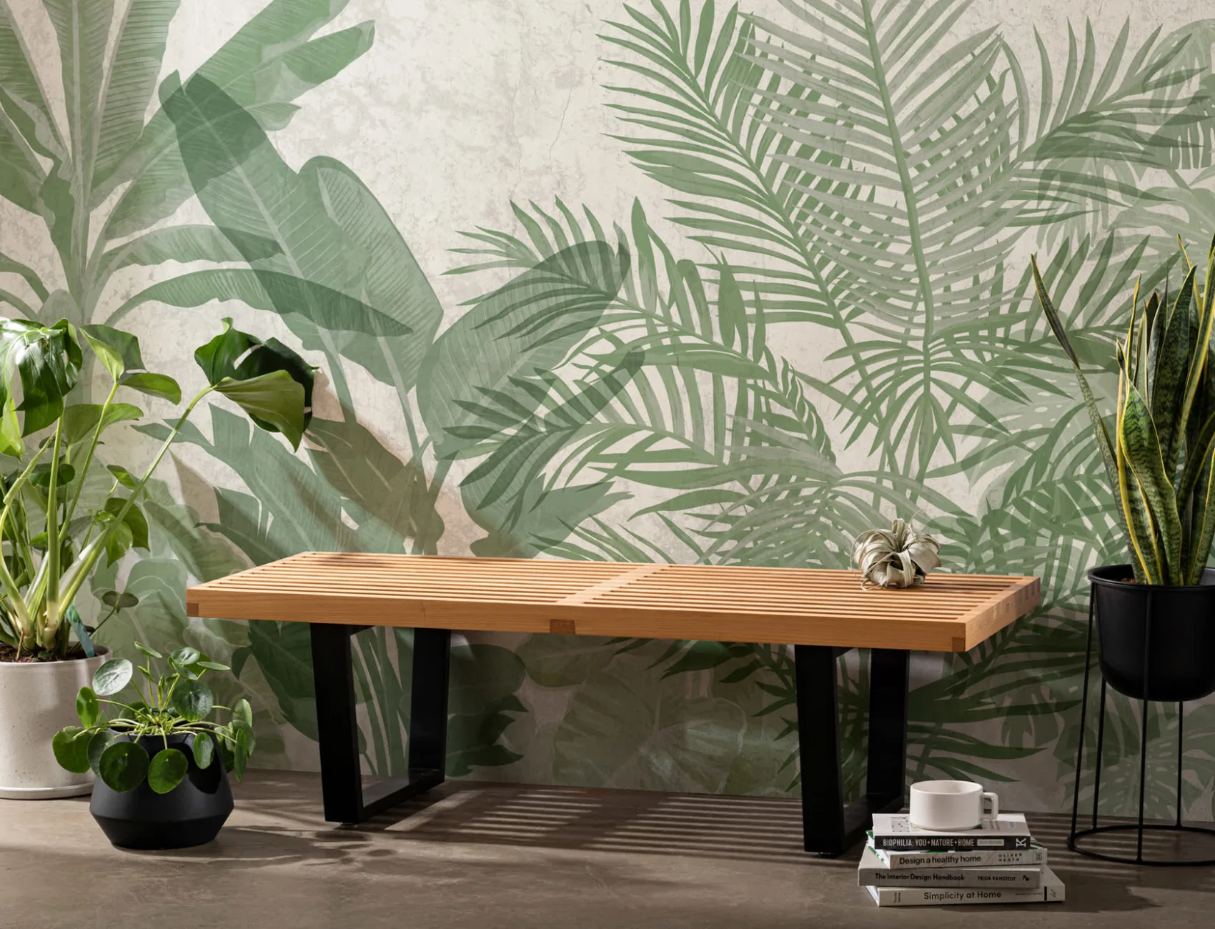Biofile tropiske planter Tapetmaleri
