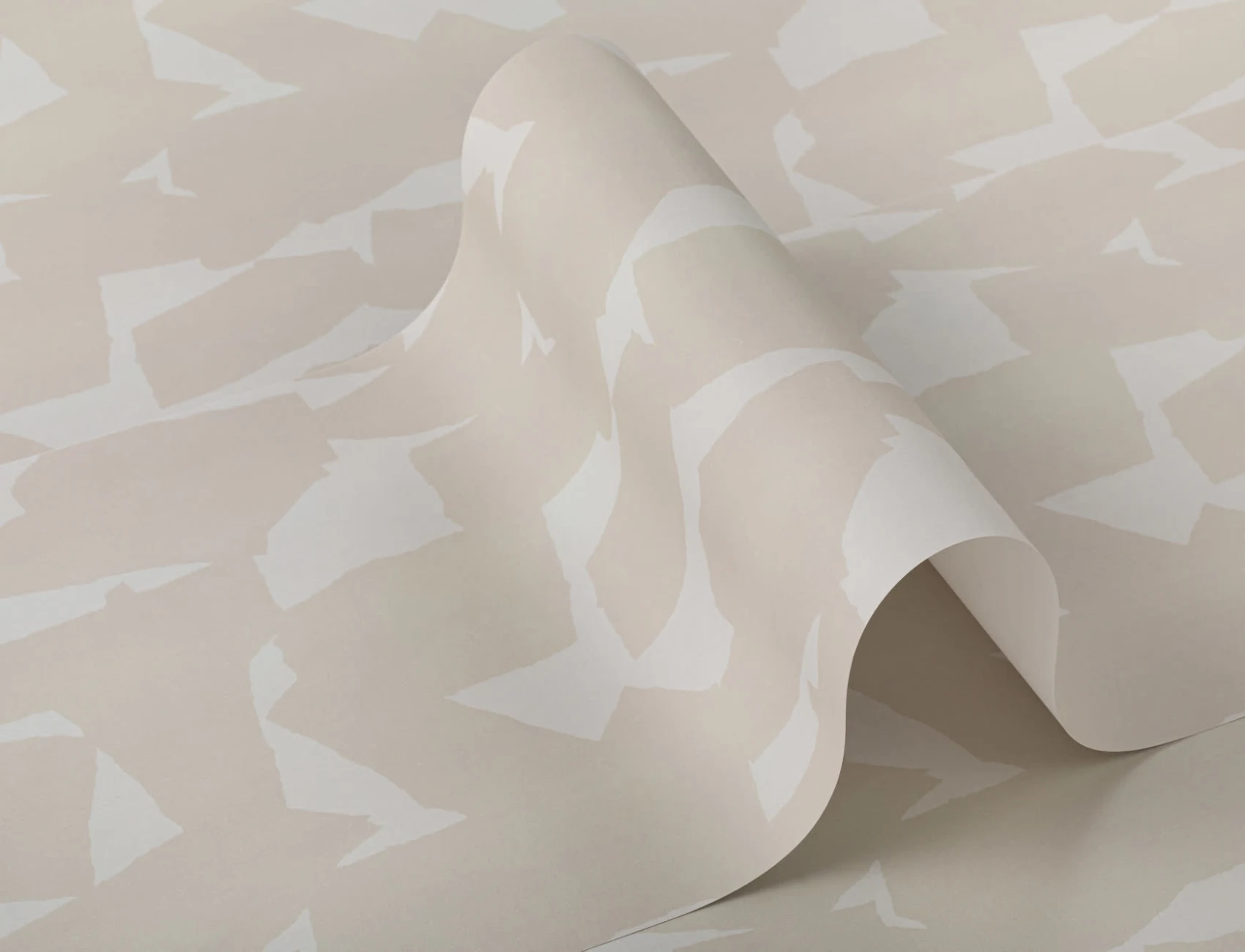 Neutral Tone Graphic Abstract Repeat Pattern Wallpaper